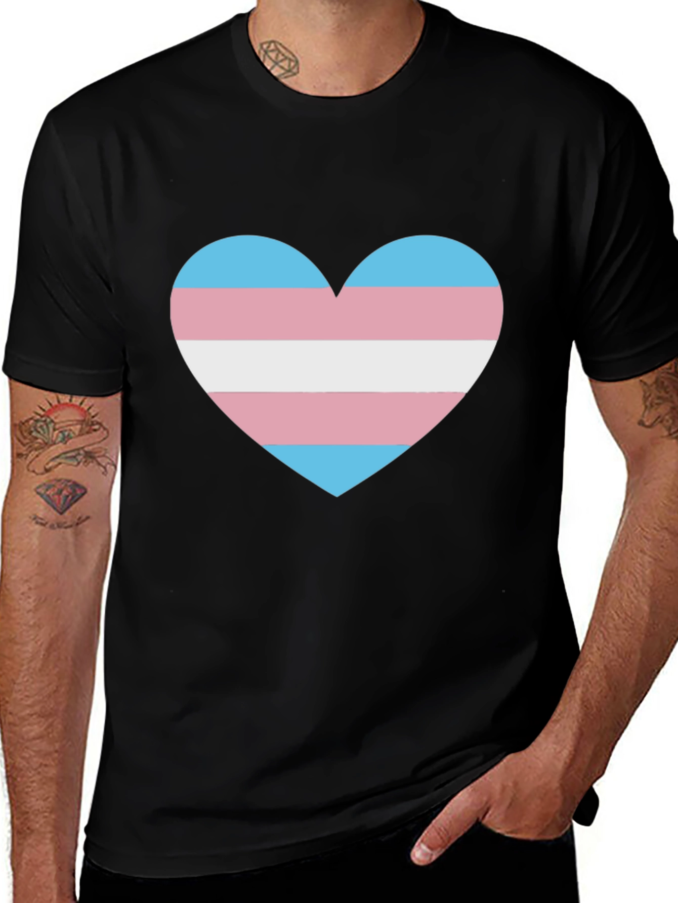 Transgender Pride Heart T-Shirt