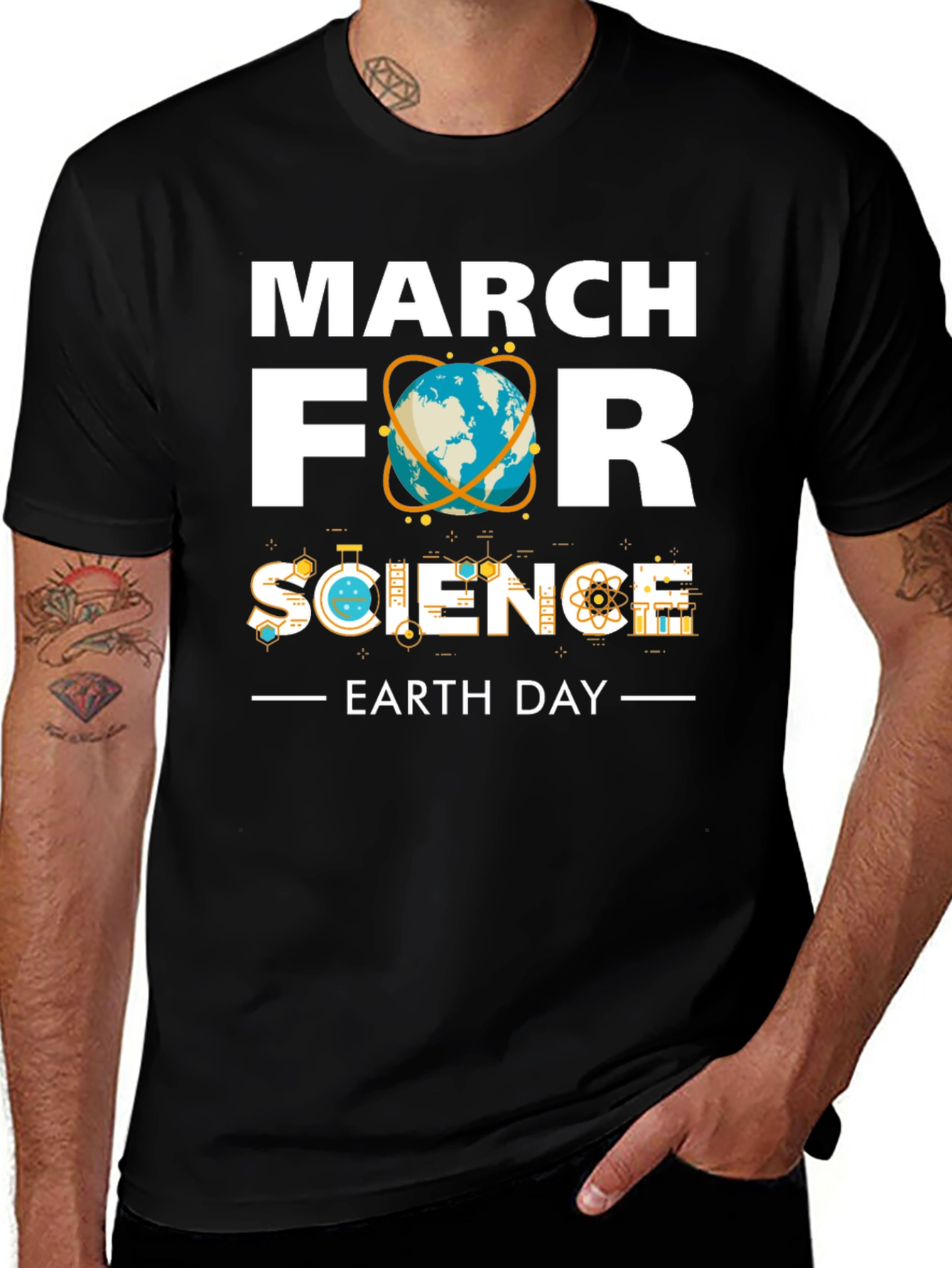 March for Science Earth Day Graphic T-Shirt