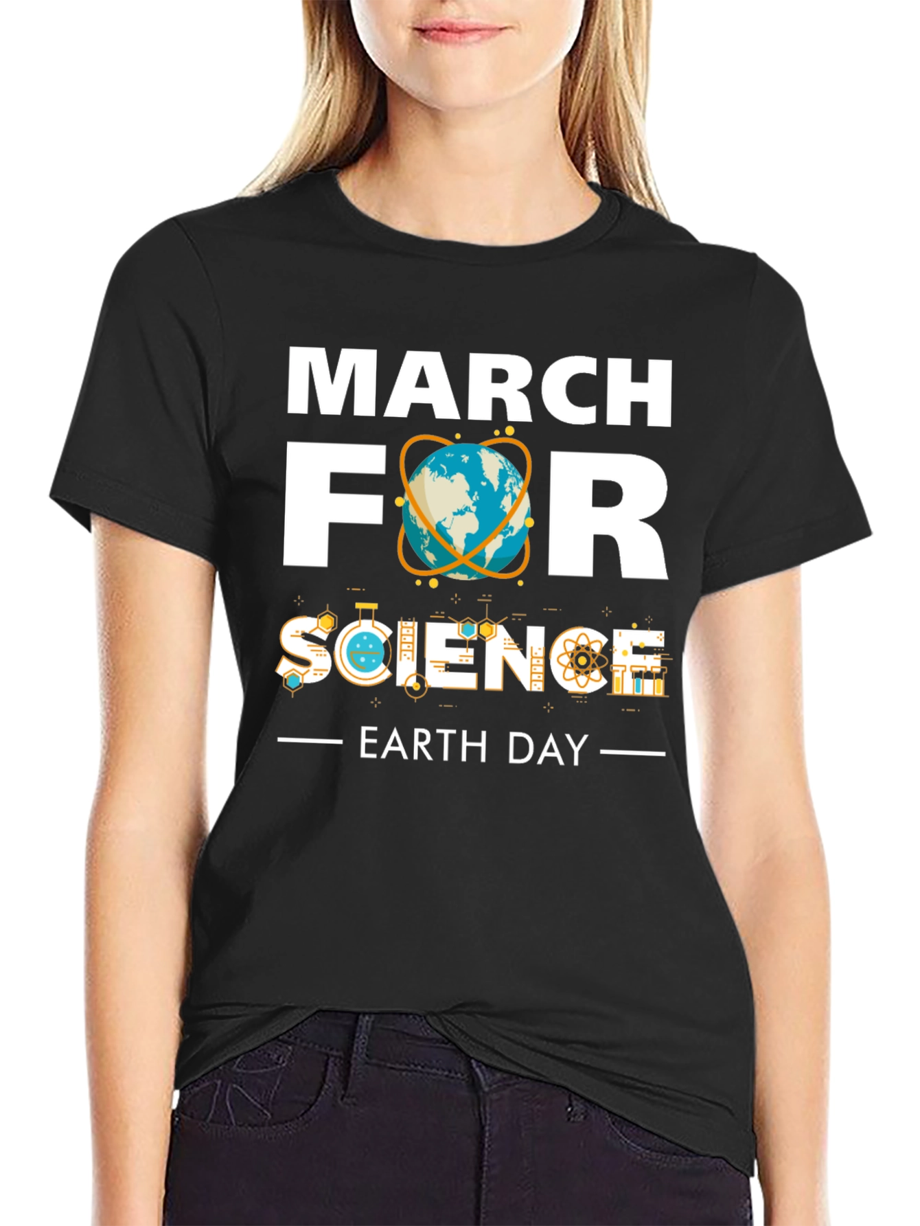 March for Science Earth Day Graphic T-Shirt