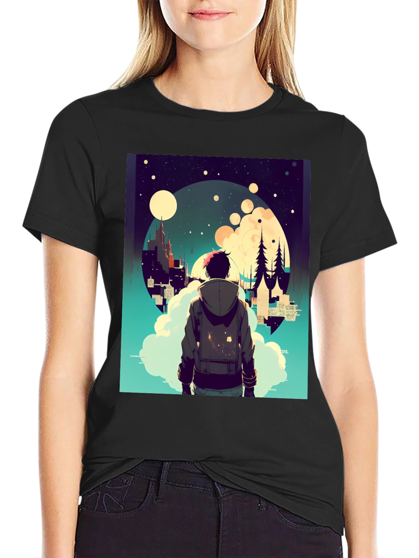 Dreamy Nightscape Graphic Tee