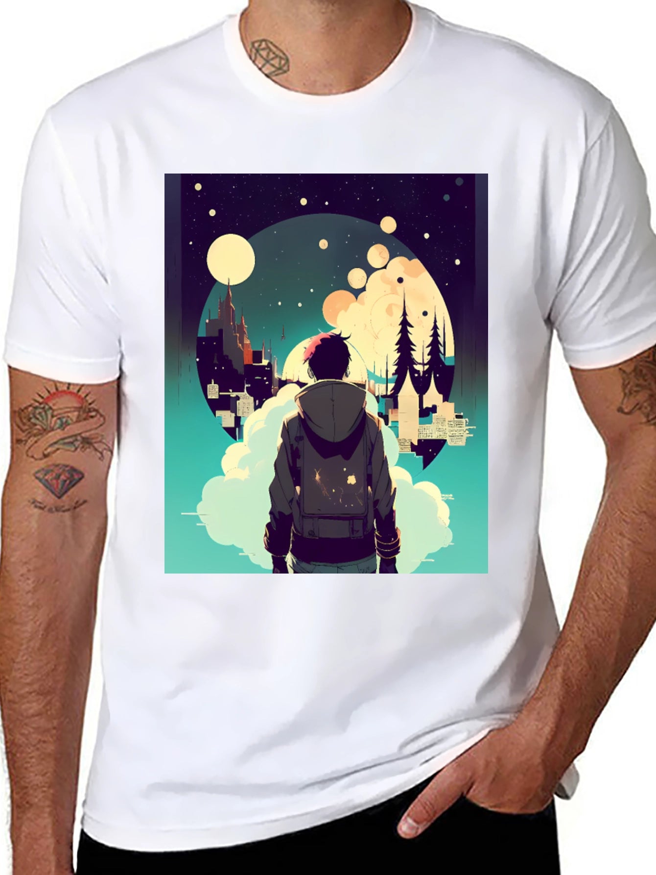 Dreamy Nightscape Graphic Tee