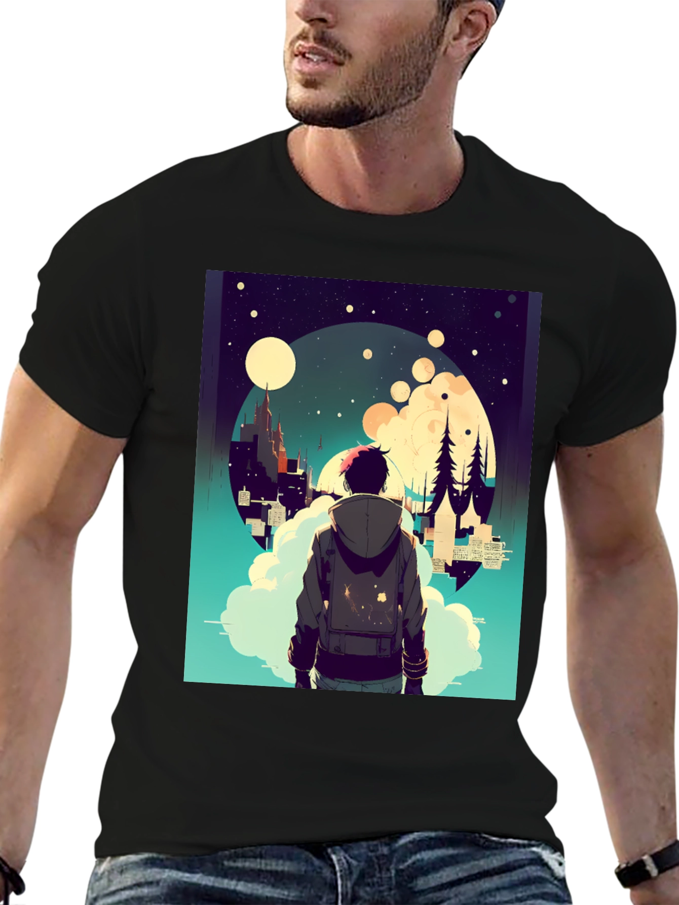 Dreamy Nightscape Graphic Tee