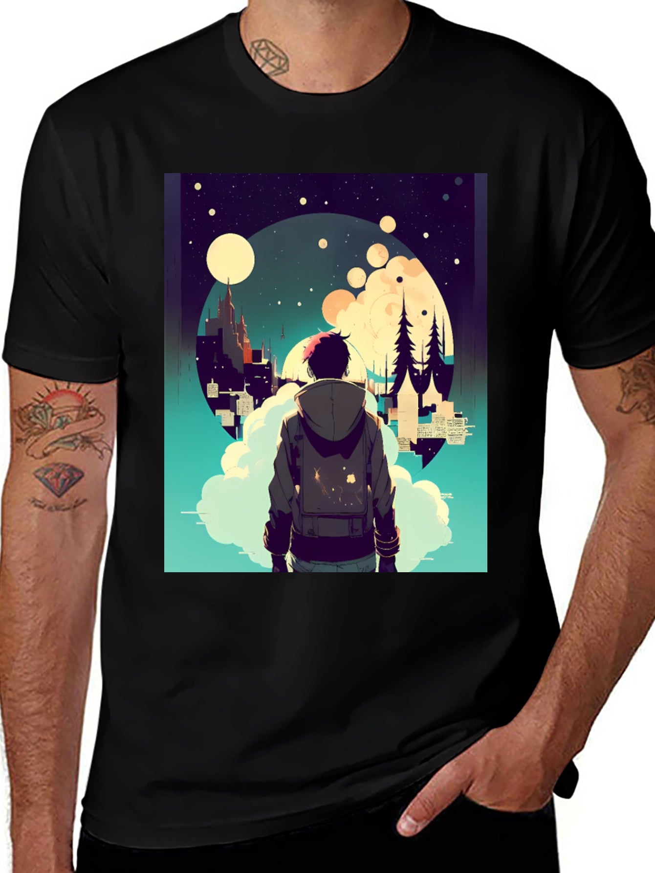Dreamy Nightscape Graphic Tee