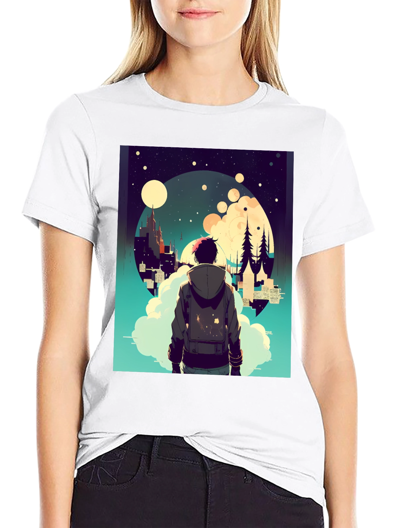 Dreamy Nightscape Graphic Tee
