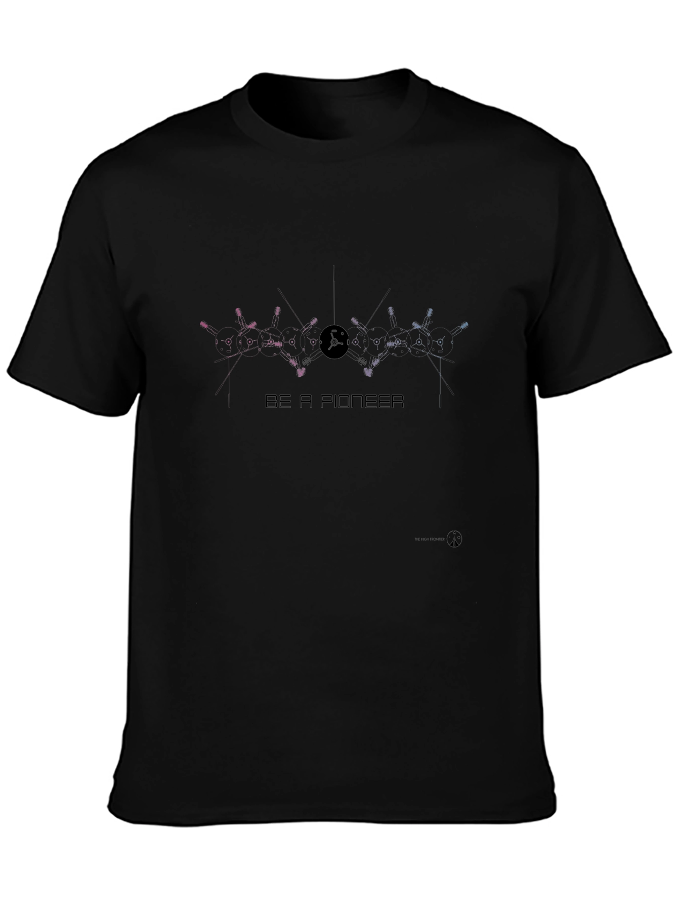 Be A Pioneer Graphic Tee - Stylish Black T-Shirt