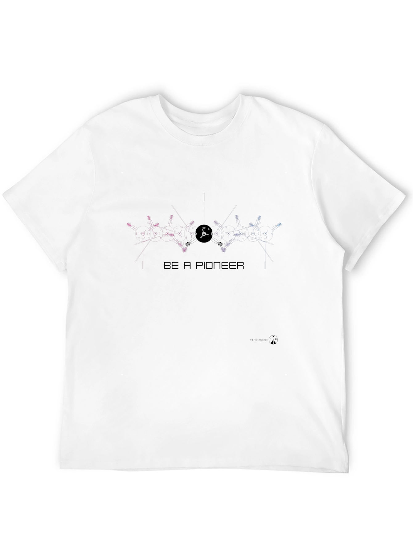 Be A Pioneer Graphic Tee - Stylish Black T-Shirt