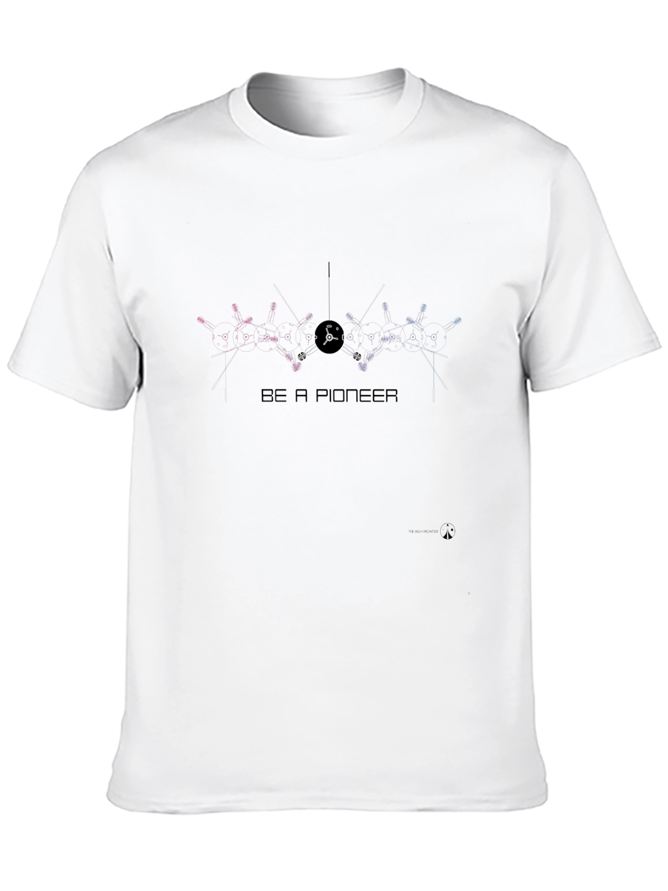 Be A Pioneer Graphic Tee - Stylish Black T-Shirt
