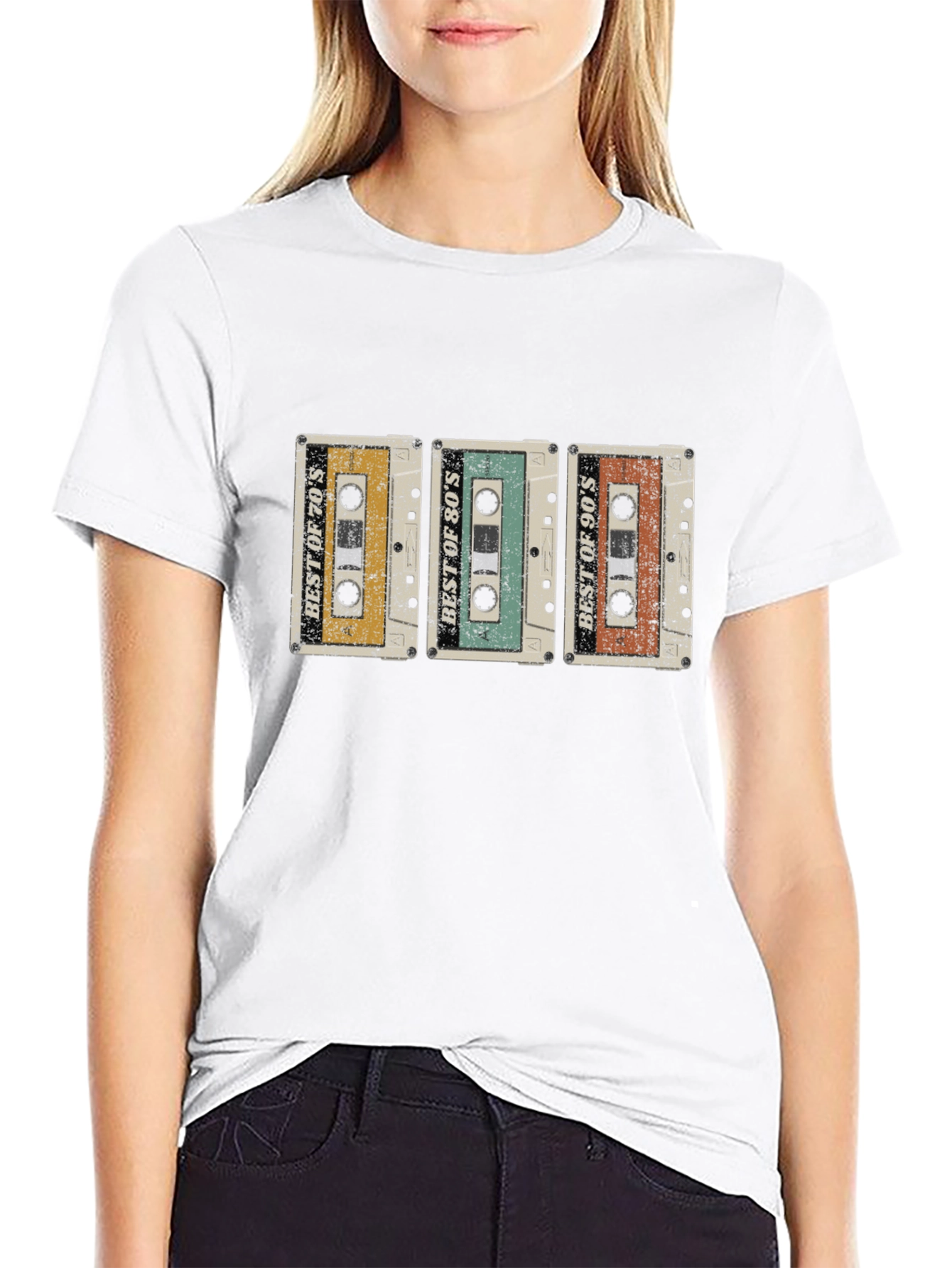 Retro Mixtape T-Shirt: 70s 80s 90s Cassette Tape Tee