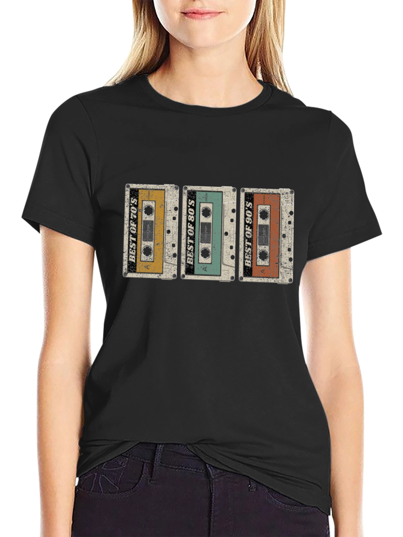 Retro Mixtape T-Shirt: 70s 80s 90s Cassette Tape Tee