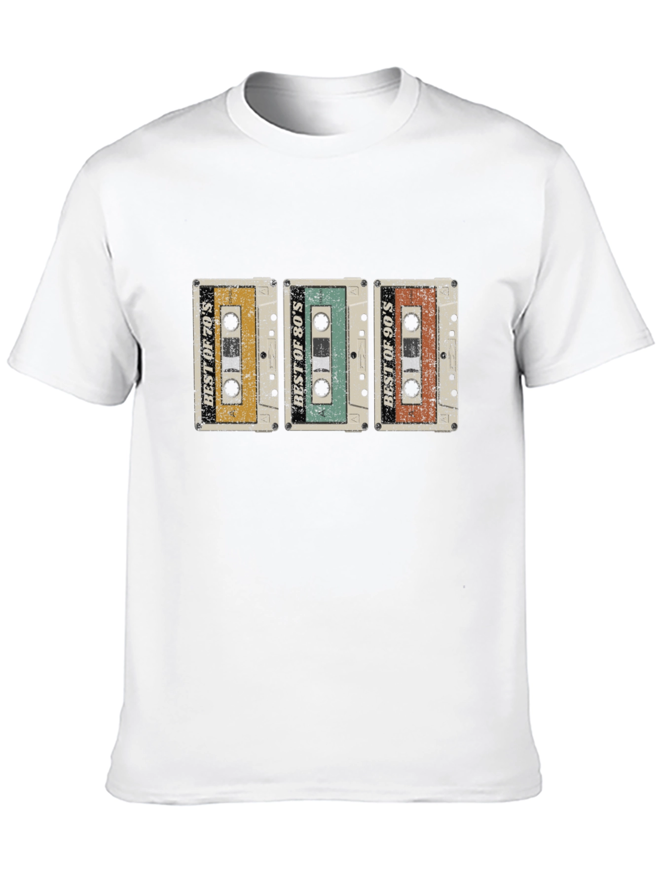 Retro Mixtape T-Shirt: 70s 80s 90s Cassette Tape Tee