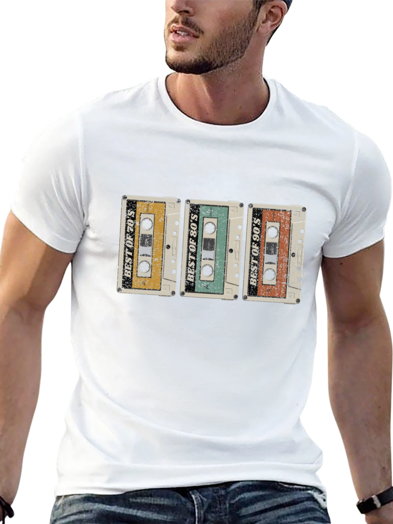 Retro Mixtape T-Shirt: 70s 80s 90s Cassette Tape Tee