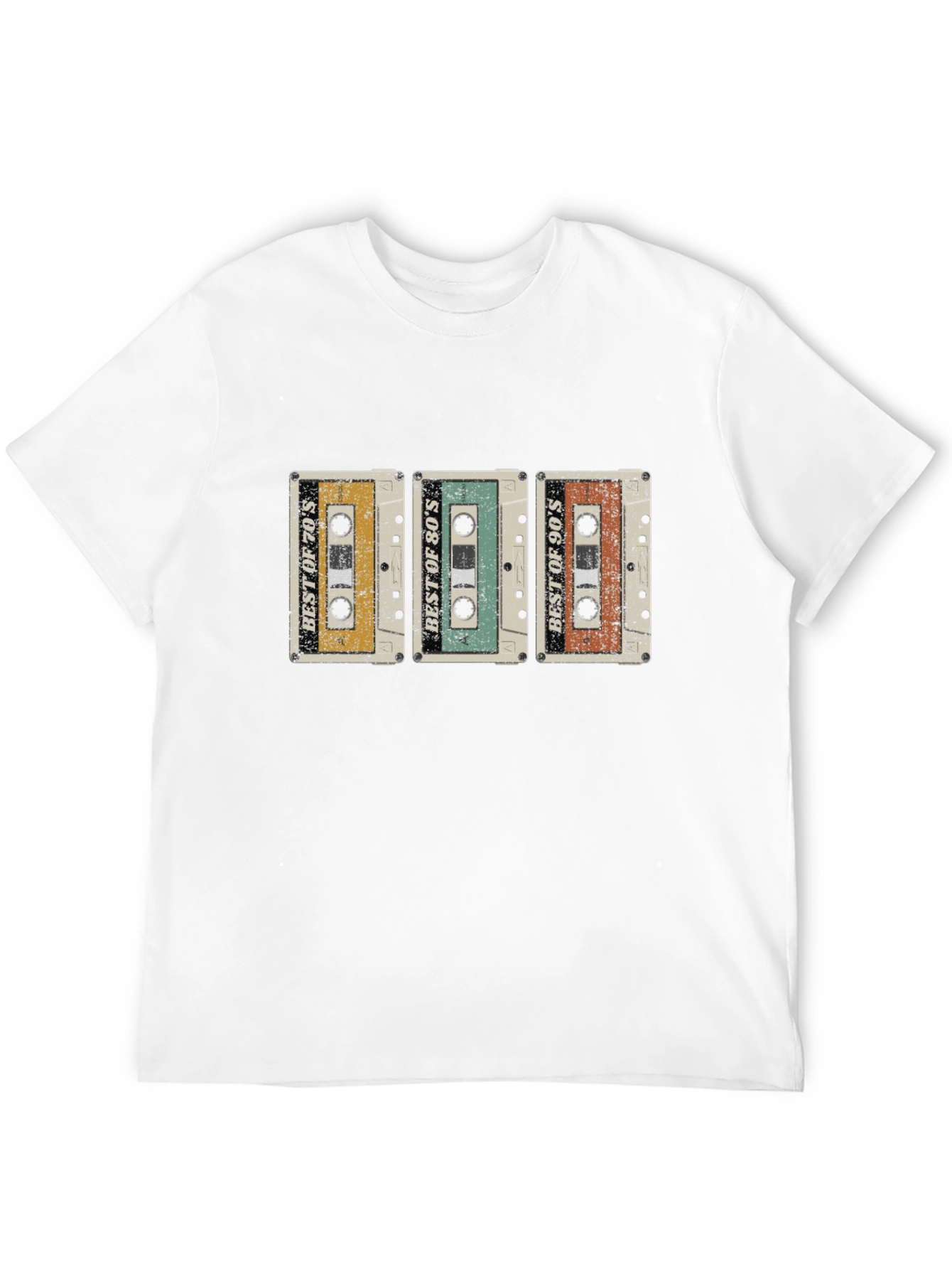 Retro Mixtape T-Shirt: 70s 80s 90s Cassette Tape Tee