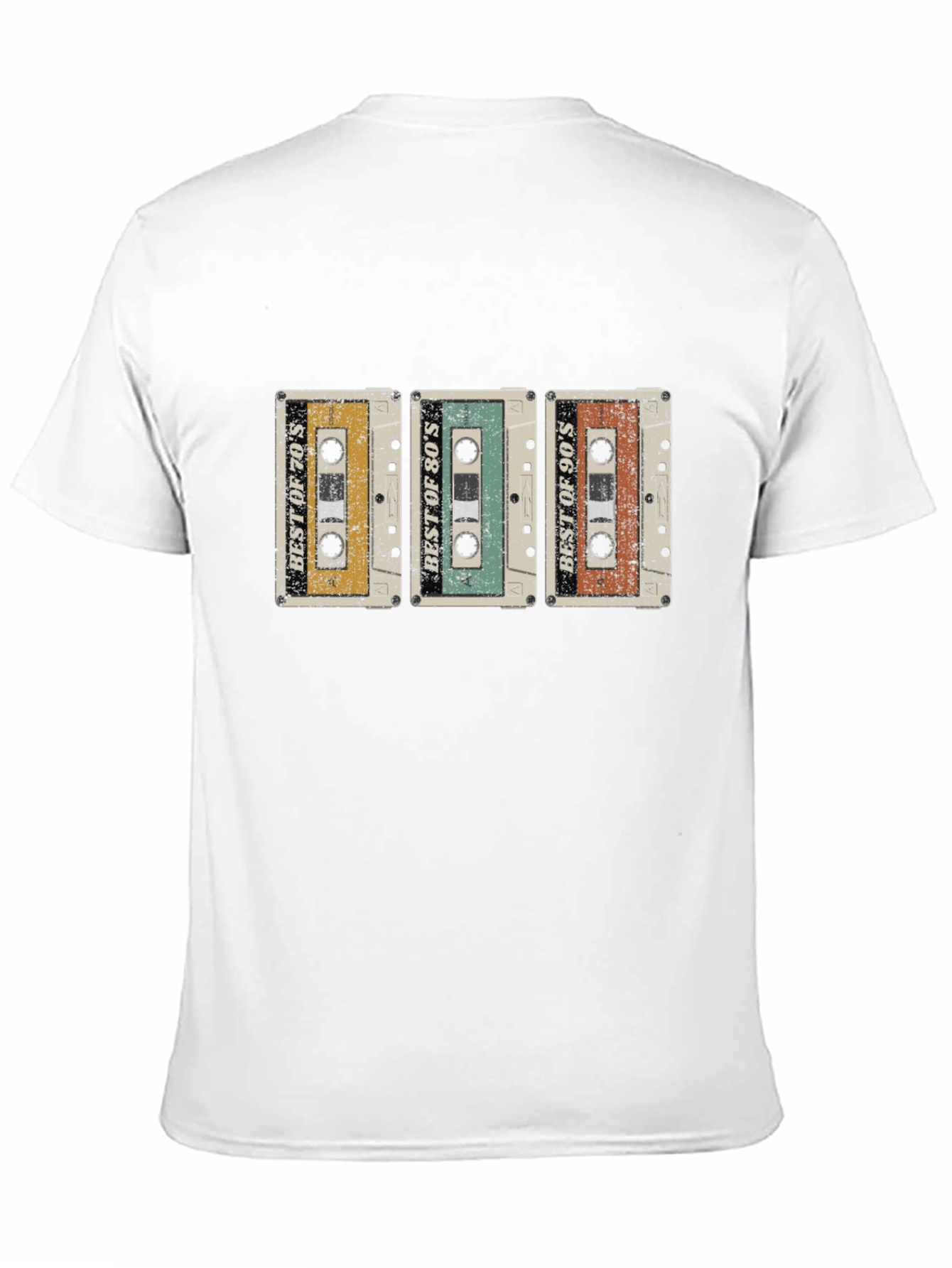 Retro Mixtape T-Shirt: 70s 80s 90s Cassette Tape Tee