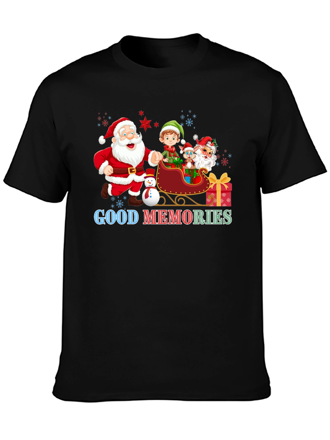 Festive Santa & Friends Good Memories T-Shirt
