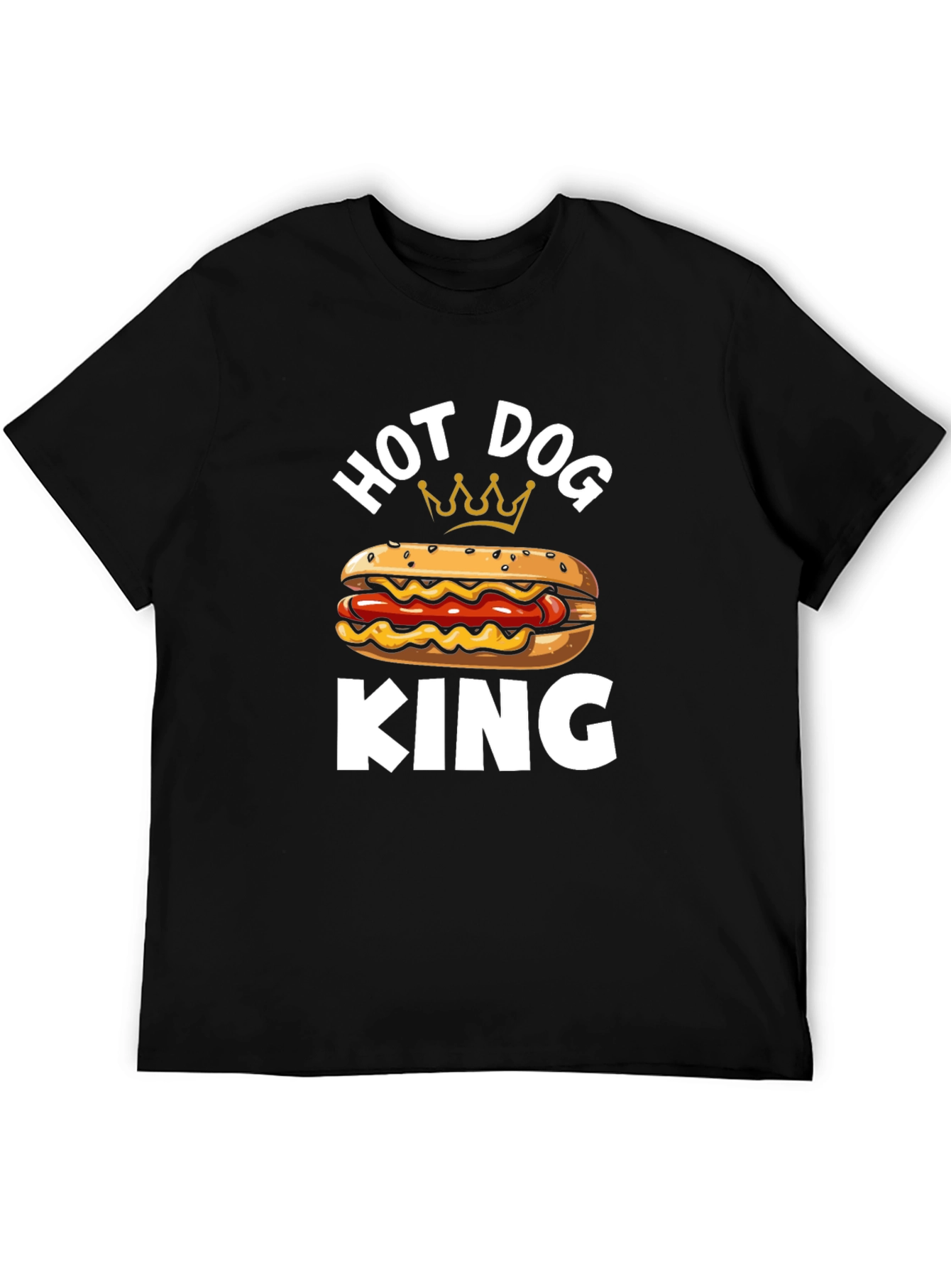 Hot Dog King T-Shirt - Funny Foodie Tee