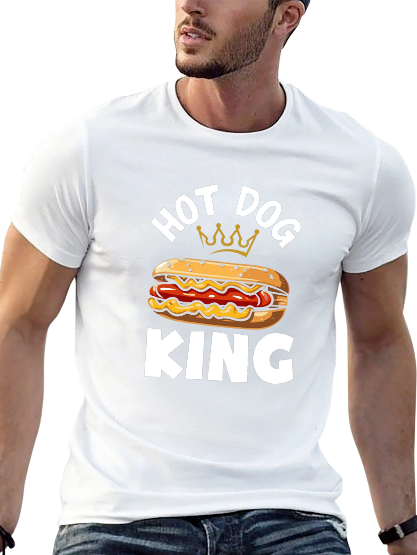 Hot Dog King T-Shirt - Funny Foodie Tee