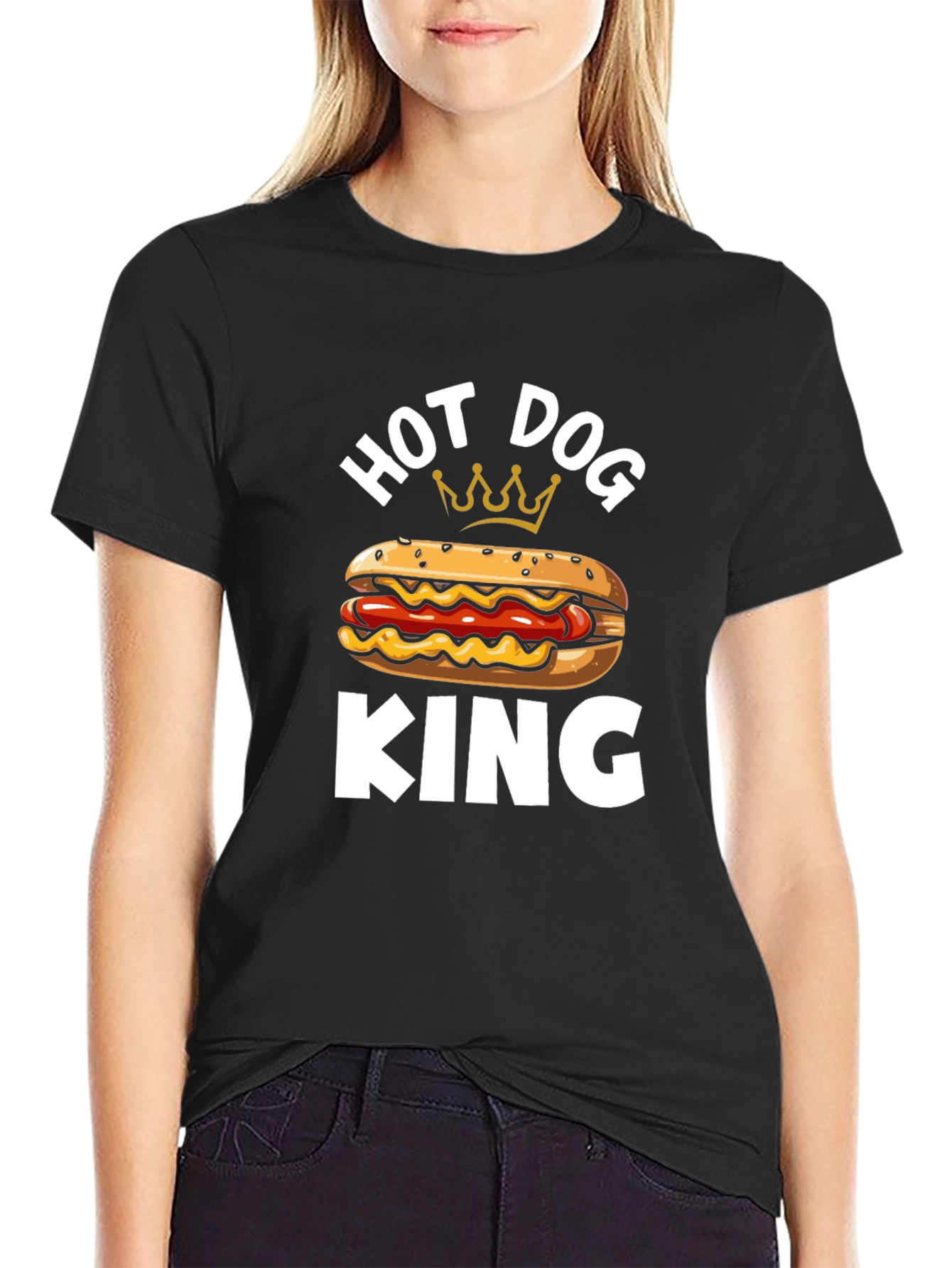 Hot Dog King T-Shirt - Funny Foodie Tee