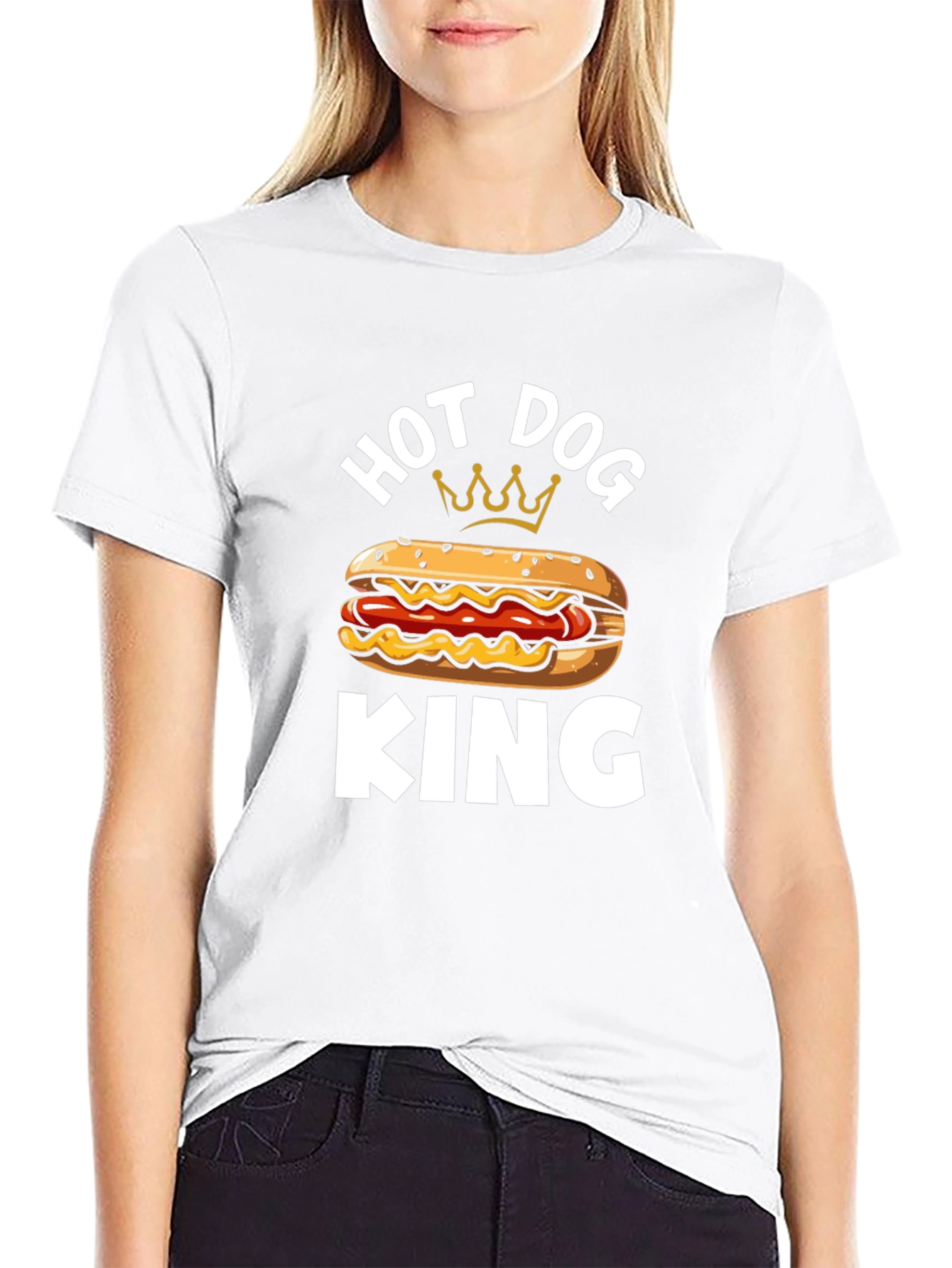 Hot Dog King T-Shirt - Funny Foodie Tee