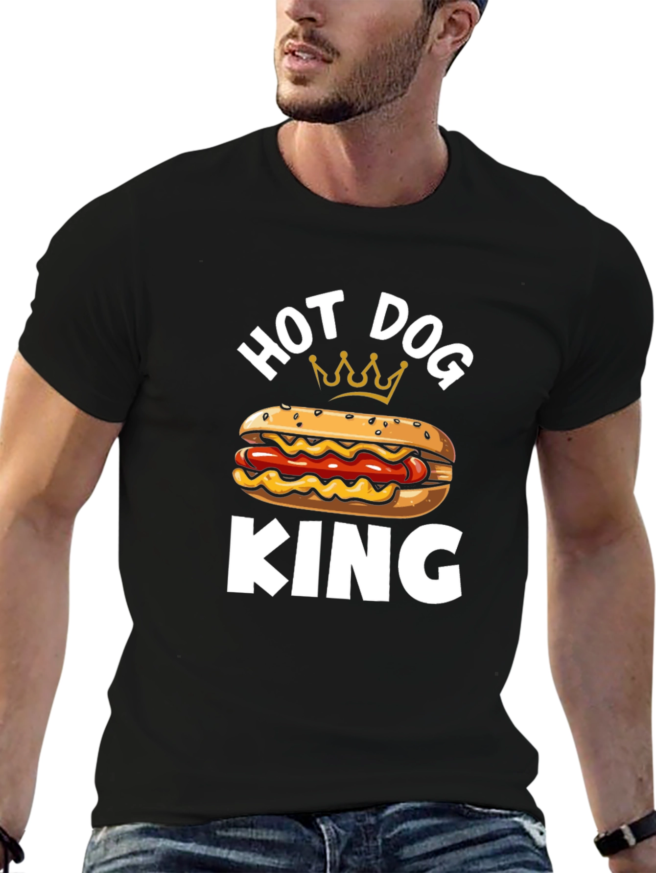 Hot Dog King T-Shirt - Funny Foodie Tee