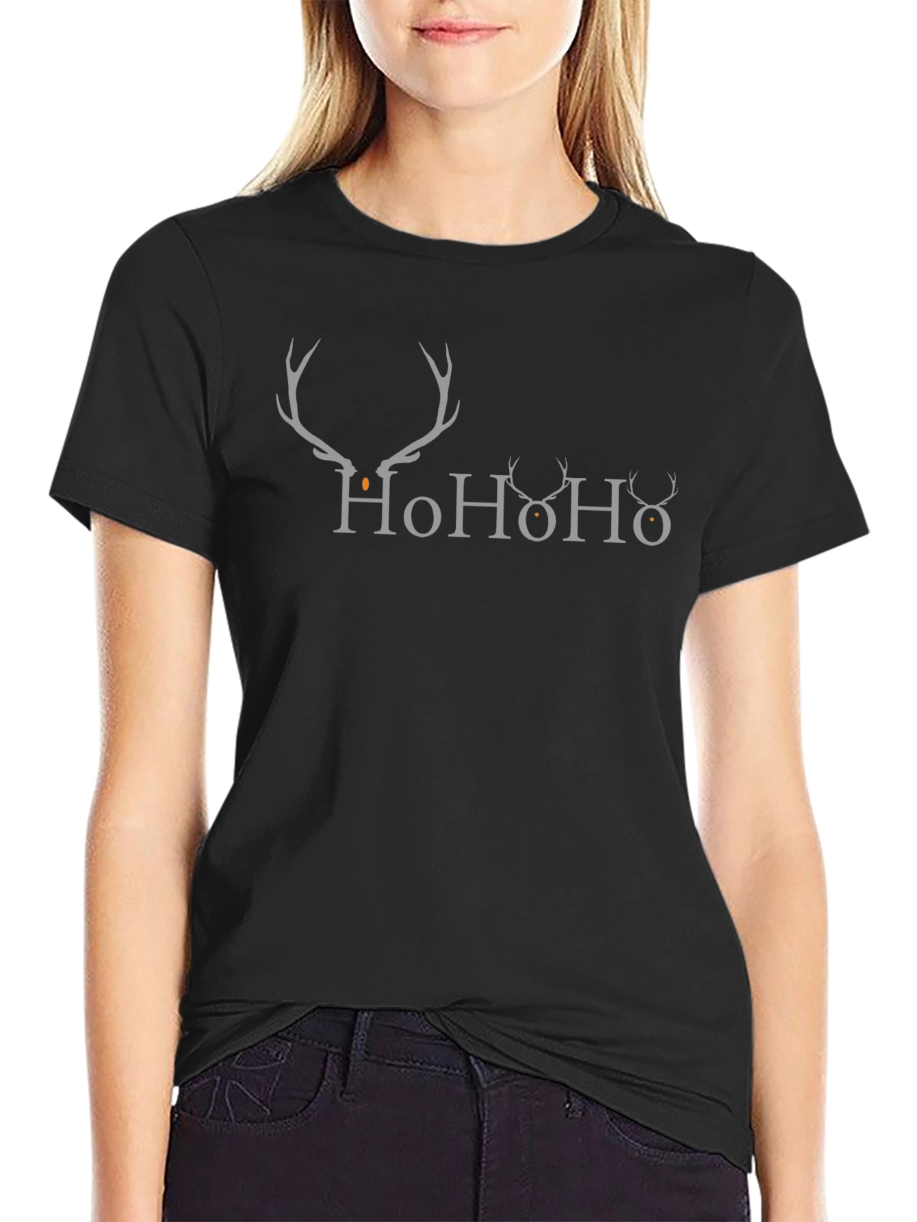 Ho Ho Ho Reindeer Graphic Tee