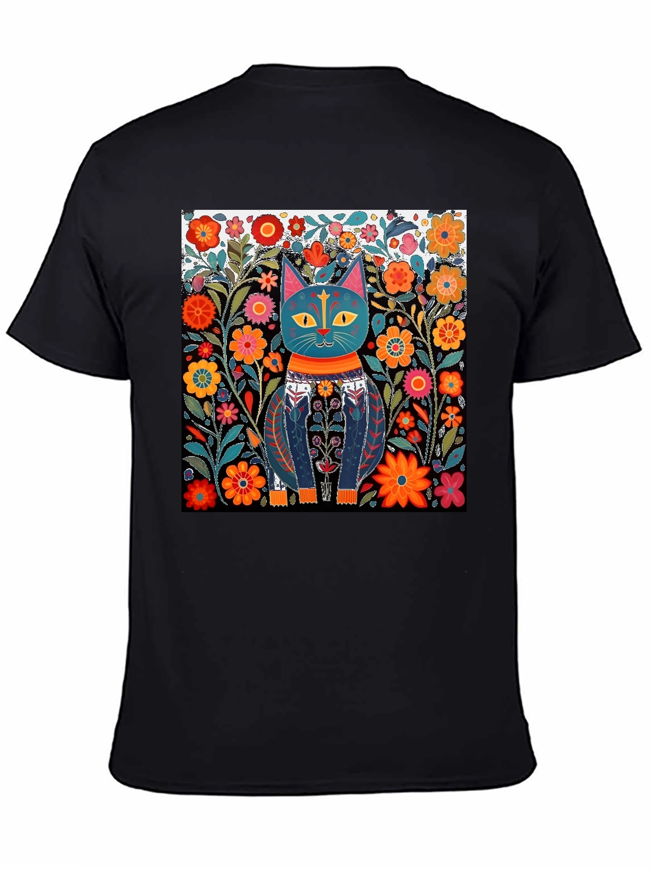 Cat Art Print T-Shirt