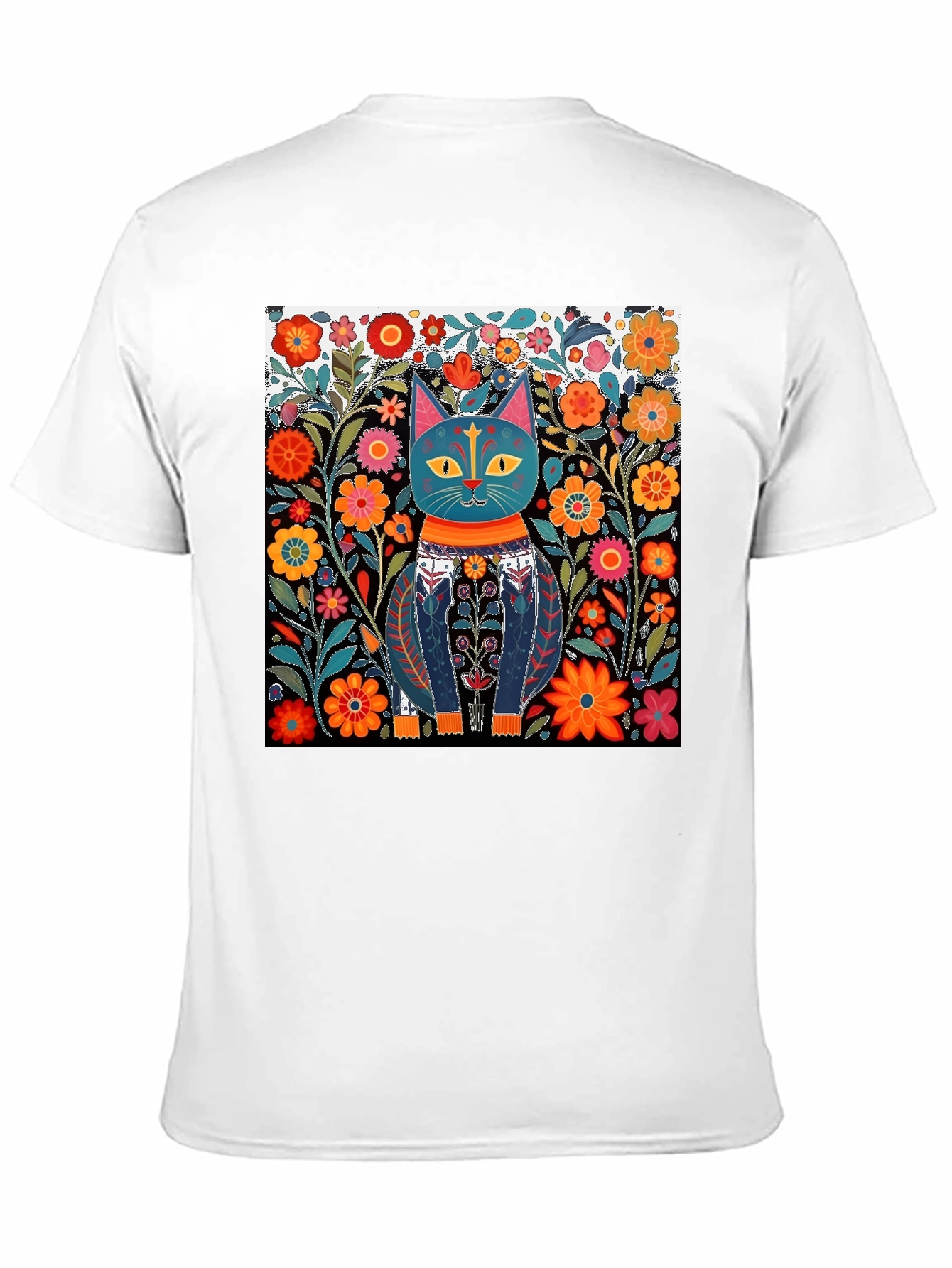 Cat Art Print T-Shirt
