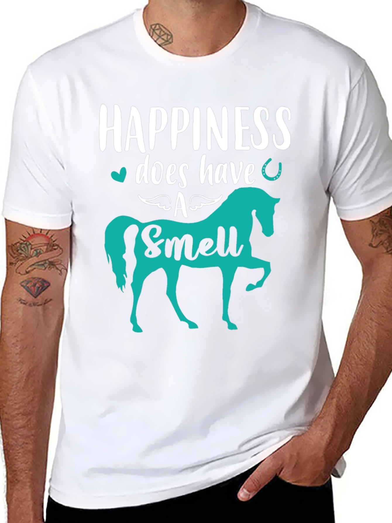 Happiness Does Have a Smell Horse Graphic Tee