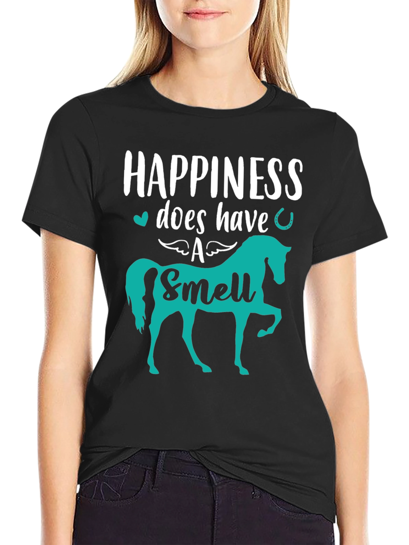 Happiness Does Have a Smell Horse Graphic Tee