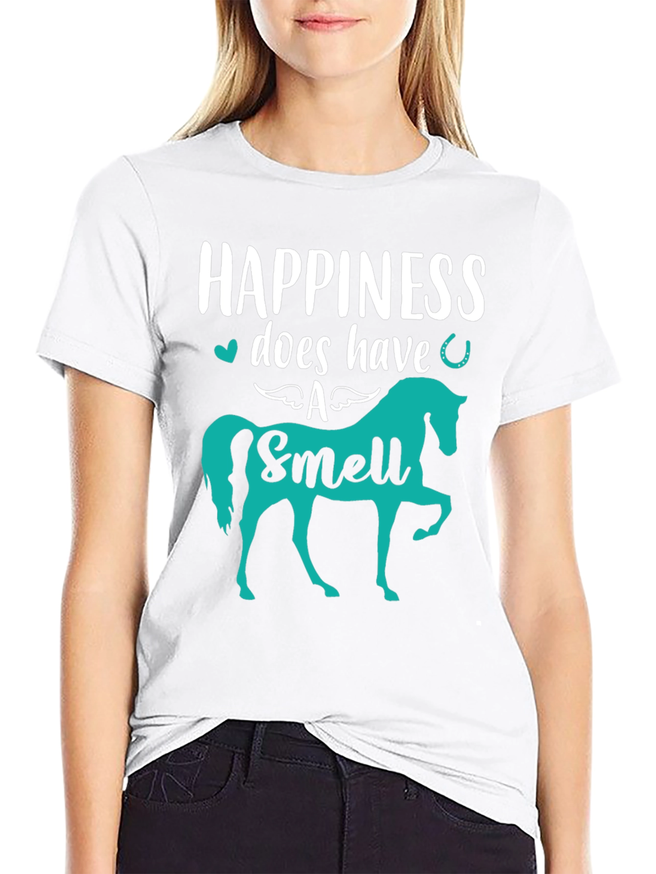 Happiness Does Have a Smell Horse Graphic Tee