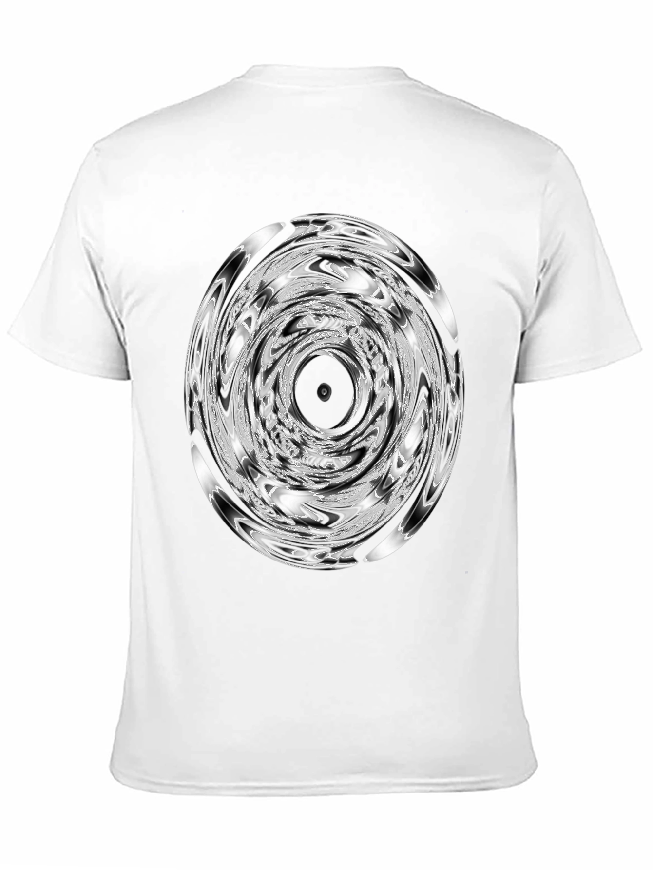 Swirl Graphic Black T-Shirt - Unique Design