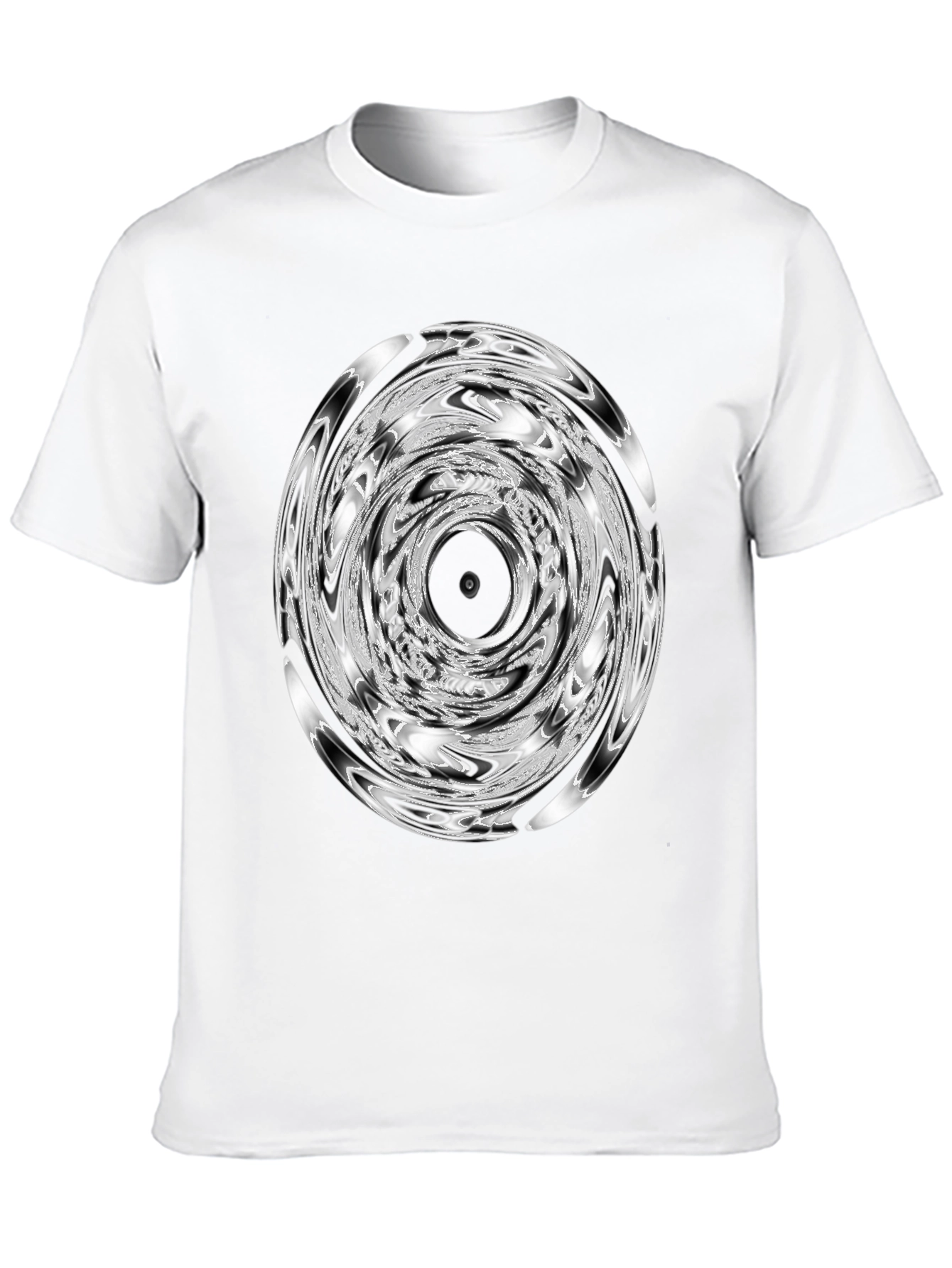 Swirl Graphic Black T-Shirt - Unique Design