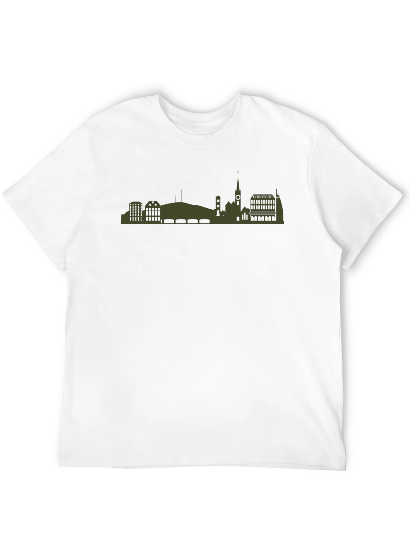 Cityscape Graphic Tee - Modern Silhouette Design