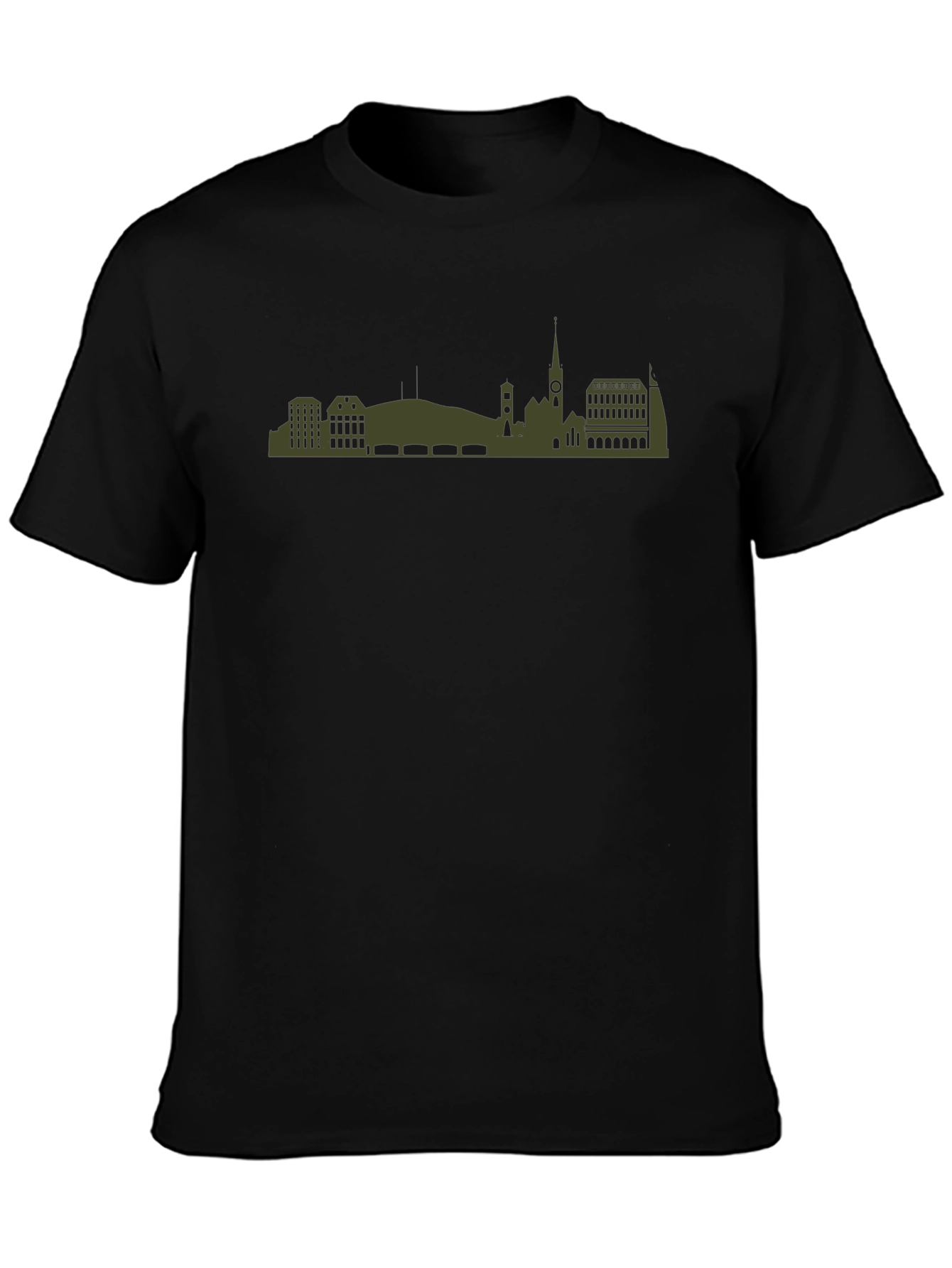 Cityscape Graphic Tee - Modern Silhouette Design