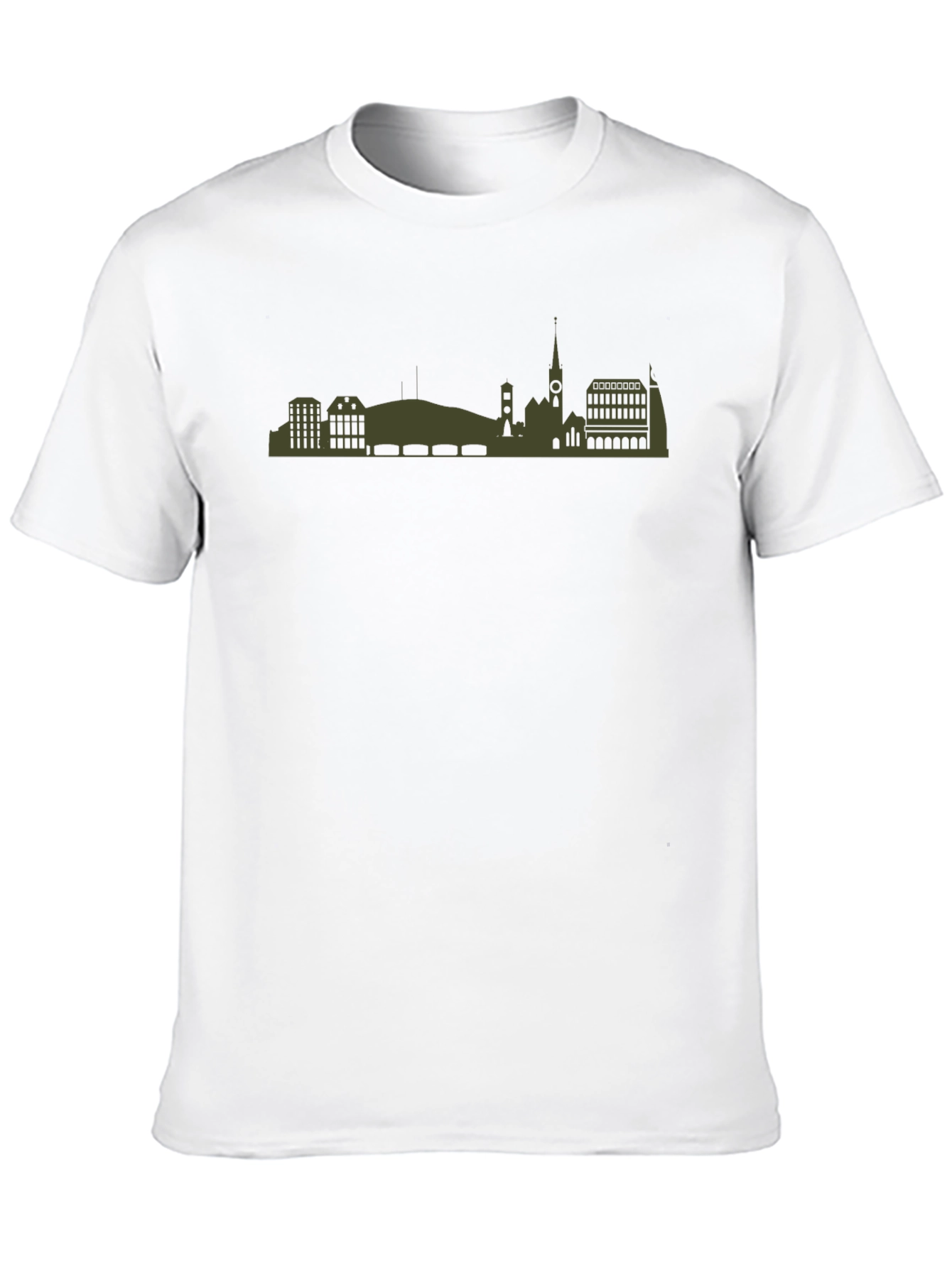Cityscape Graphic Tee - Modern Silhouette Design