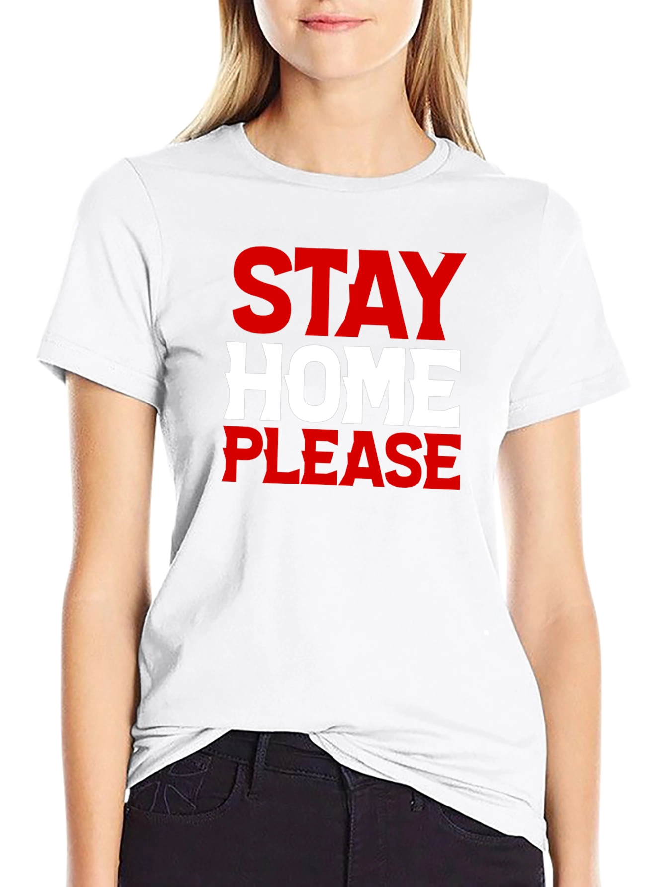Stay Home Please - Graphic Tee