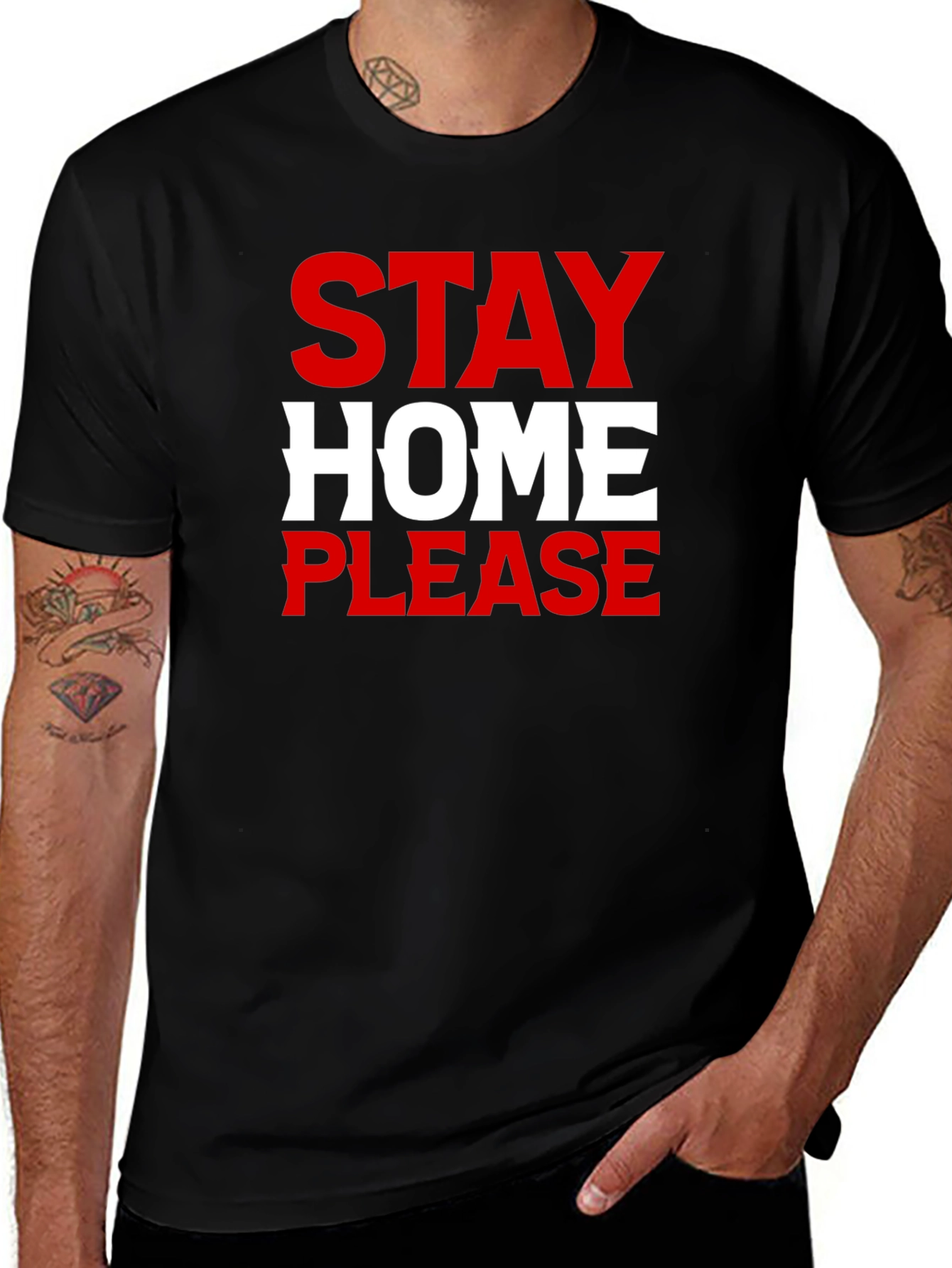 Stay Home Please - Graphic Tee