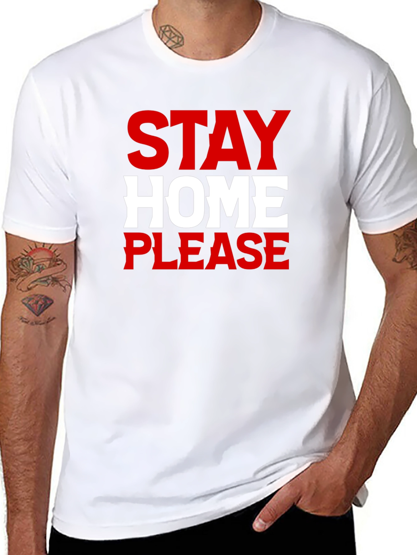 Stay Home Please - Graphic Tee