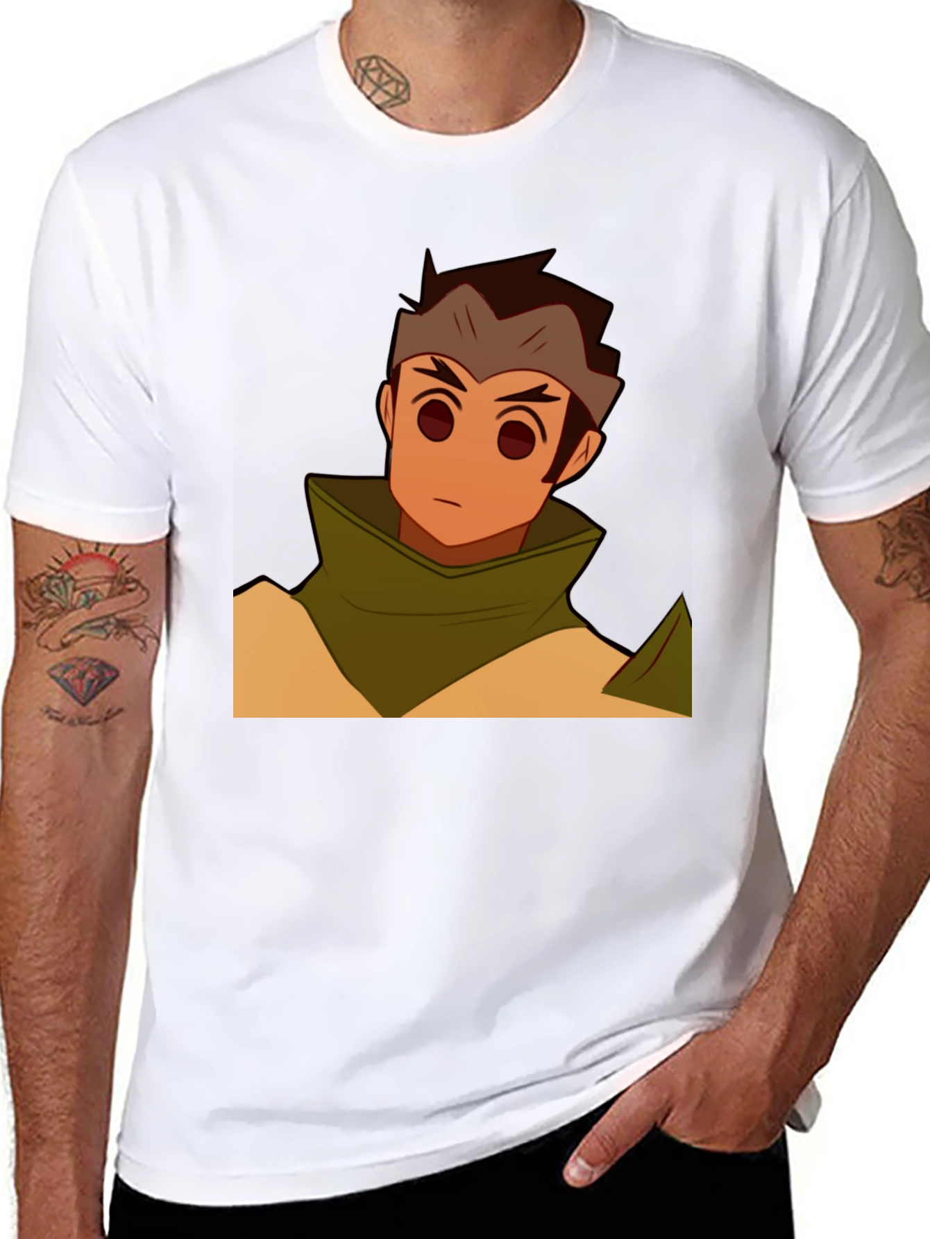 Hanzo Overwatch Cartoon Graphic Print T-Shirt
