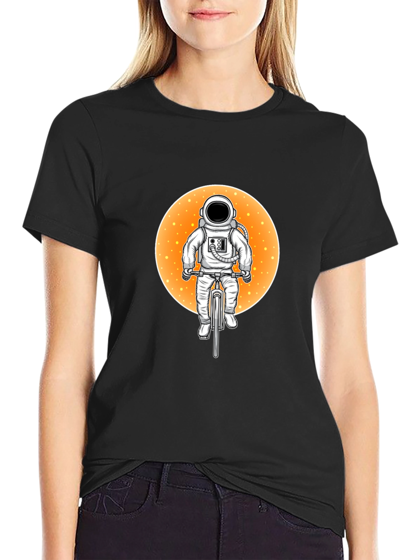 Astronaut on Bike Graphic T-Shirt