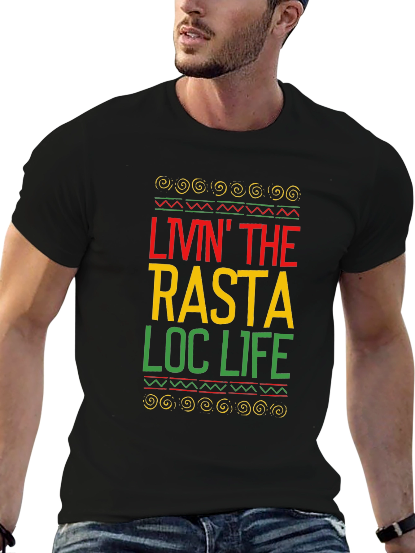 Rasta Loc Life T-Shirt - Jamaican Pride Tee