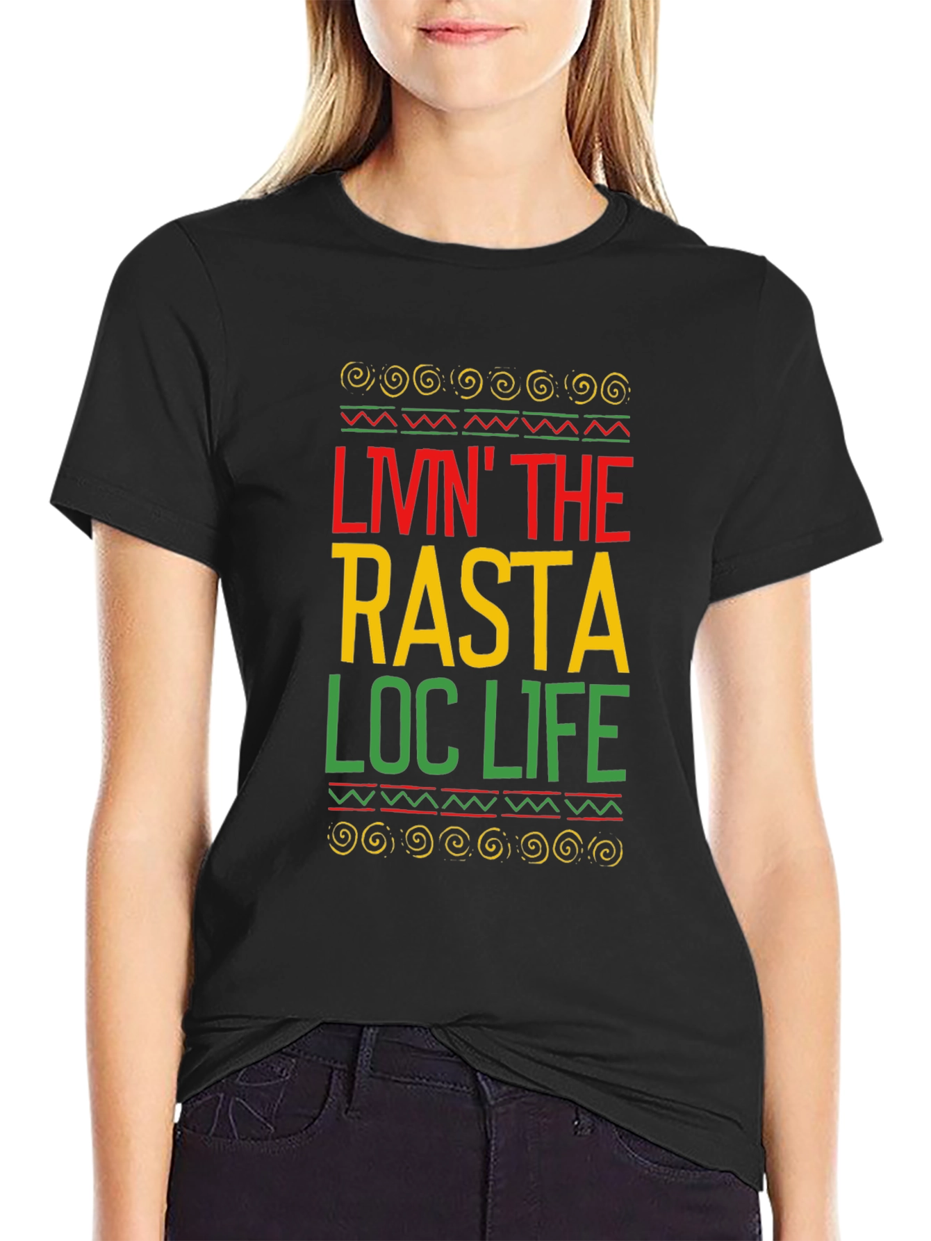 Rasta Loc Life T-Shirt - Jamaican Pride Tee
