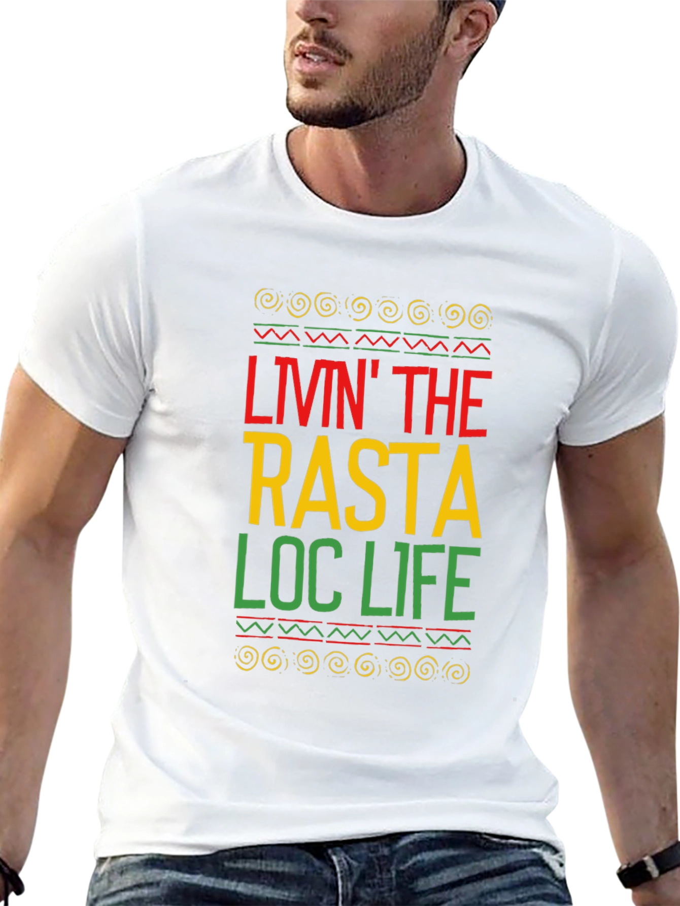 Rasta Loc Life T-Shirt - Jamaican Pride Tee