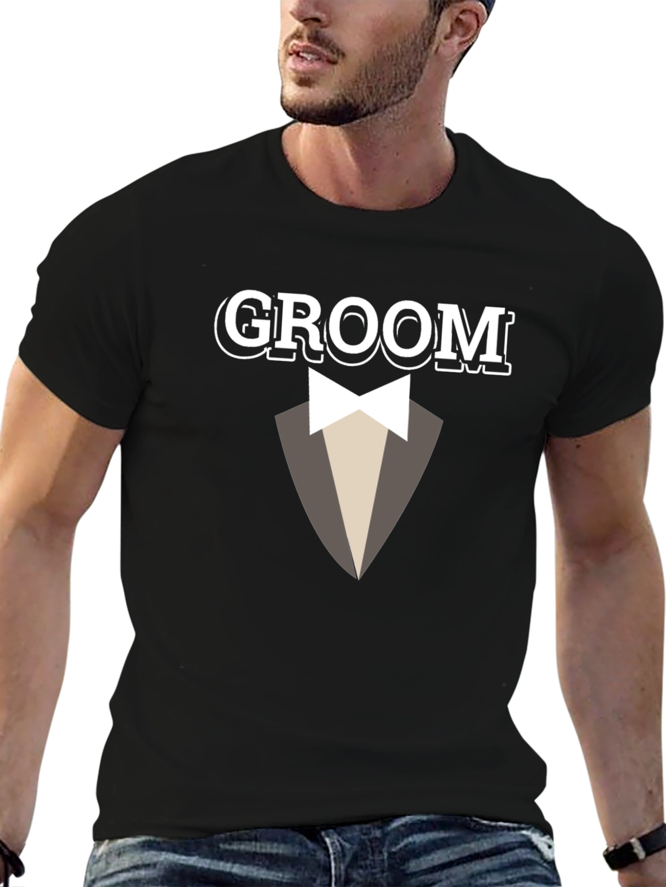 Groom Tuxedo Graphic T-Shirt - Wedding Party