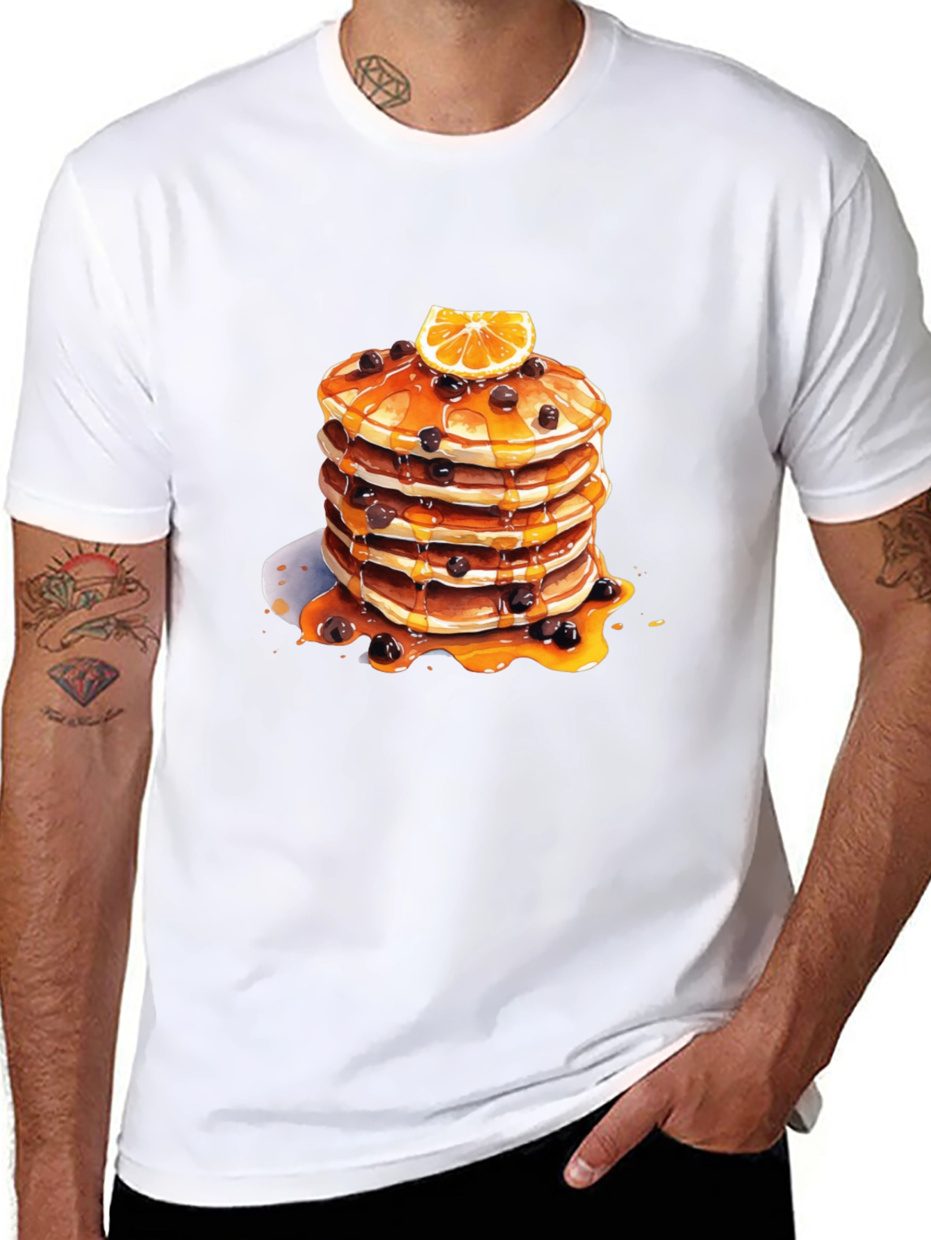 Pancake Stack Graphic Tee - Foodie Fashion