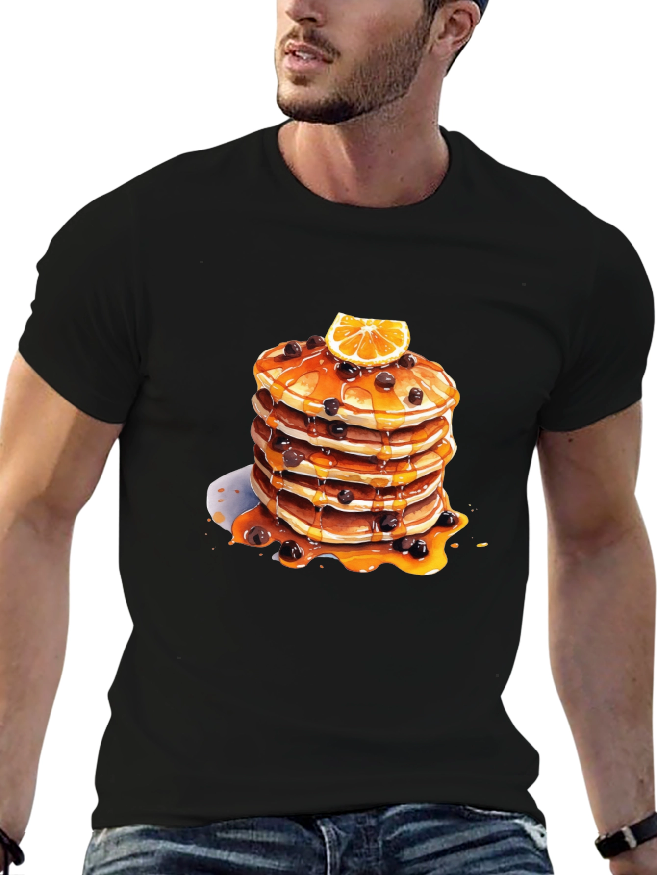 Pancake Stack Graphic Tee - Foodie Fashion