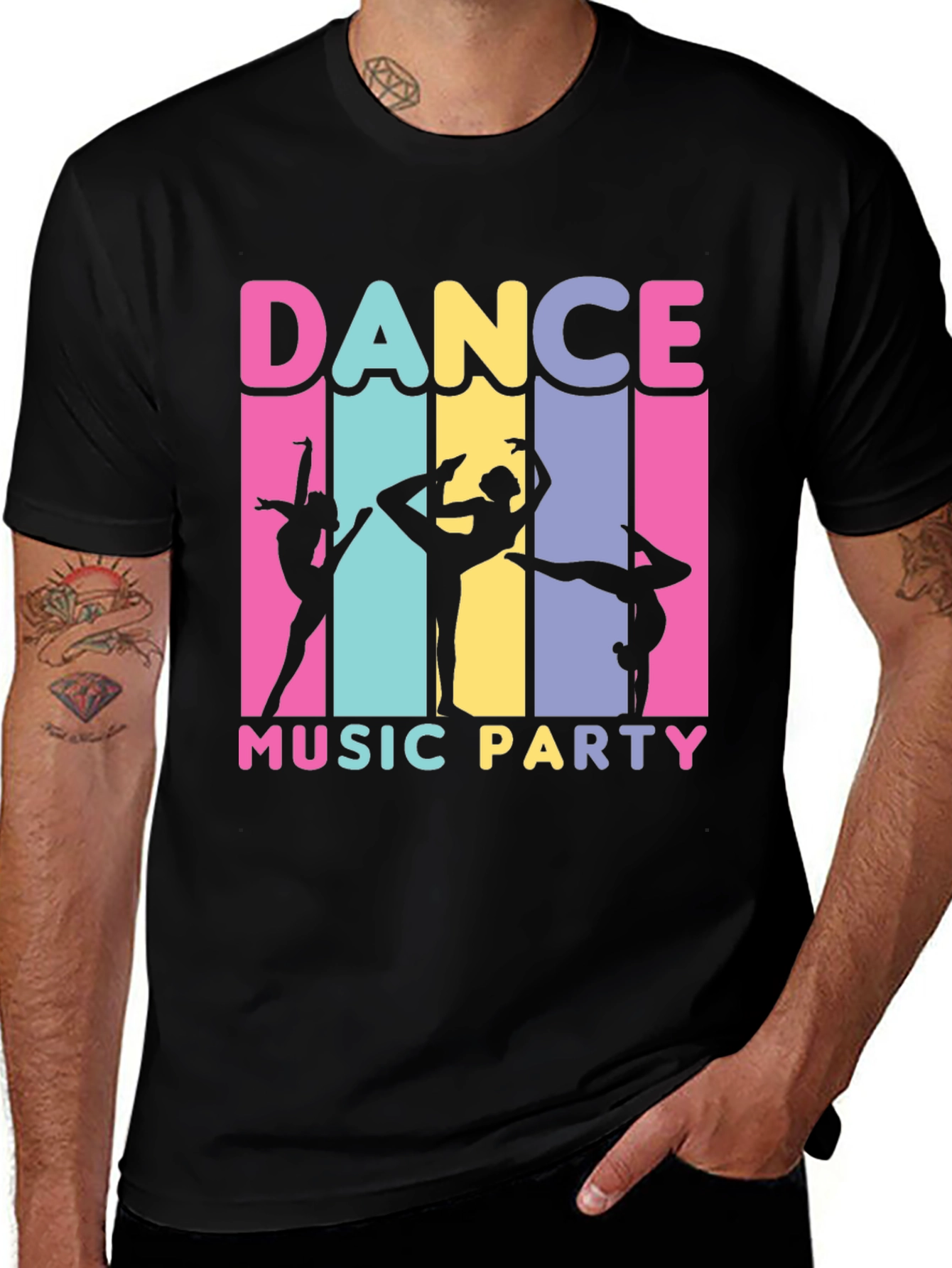 Dance Music Party Graphic T-Shirt