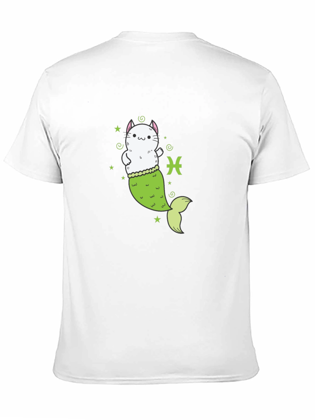 Pisces Cat Mermaid T-Shirt - Zodiac Tee