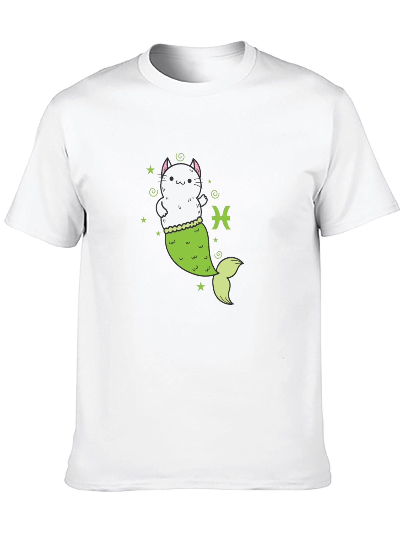 Pisces Cat Mermaid T-Shirt - Zodiac Tee