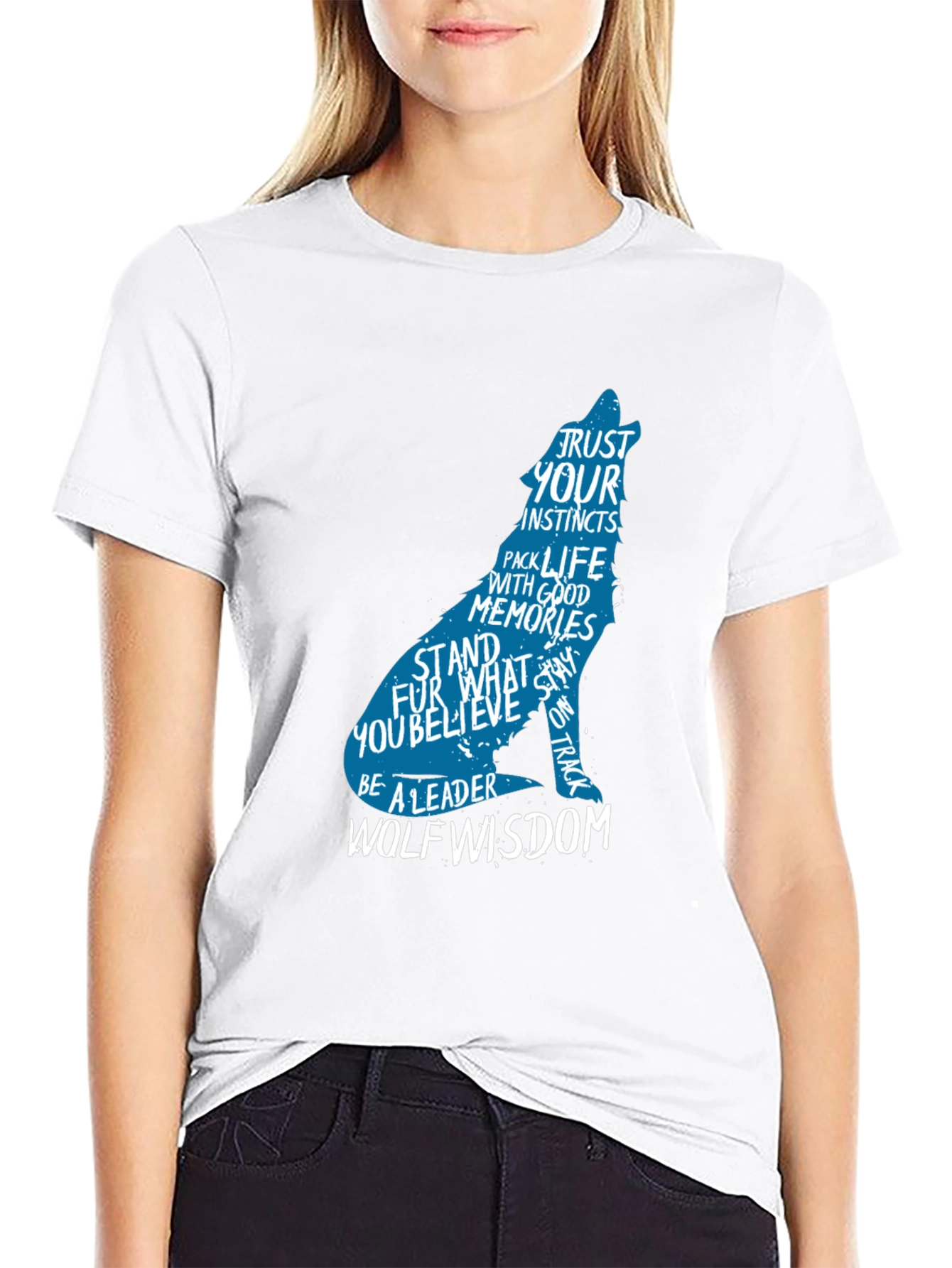Wolf Wisdom Graphic Tee - Trust Your Instincts