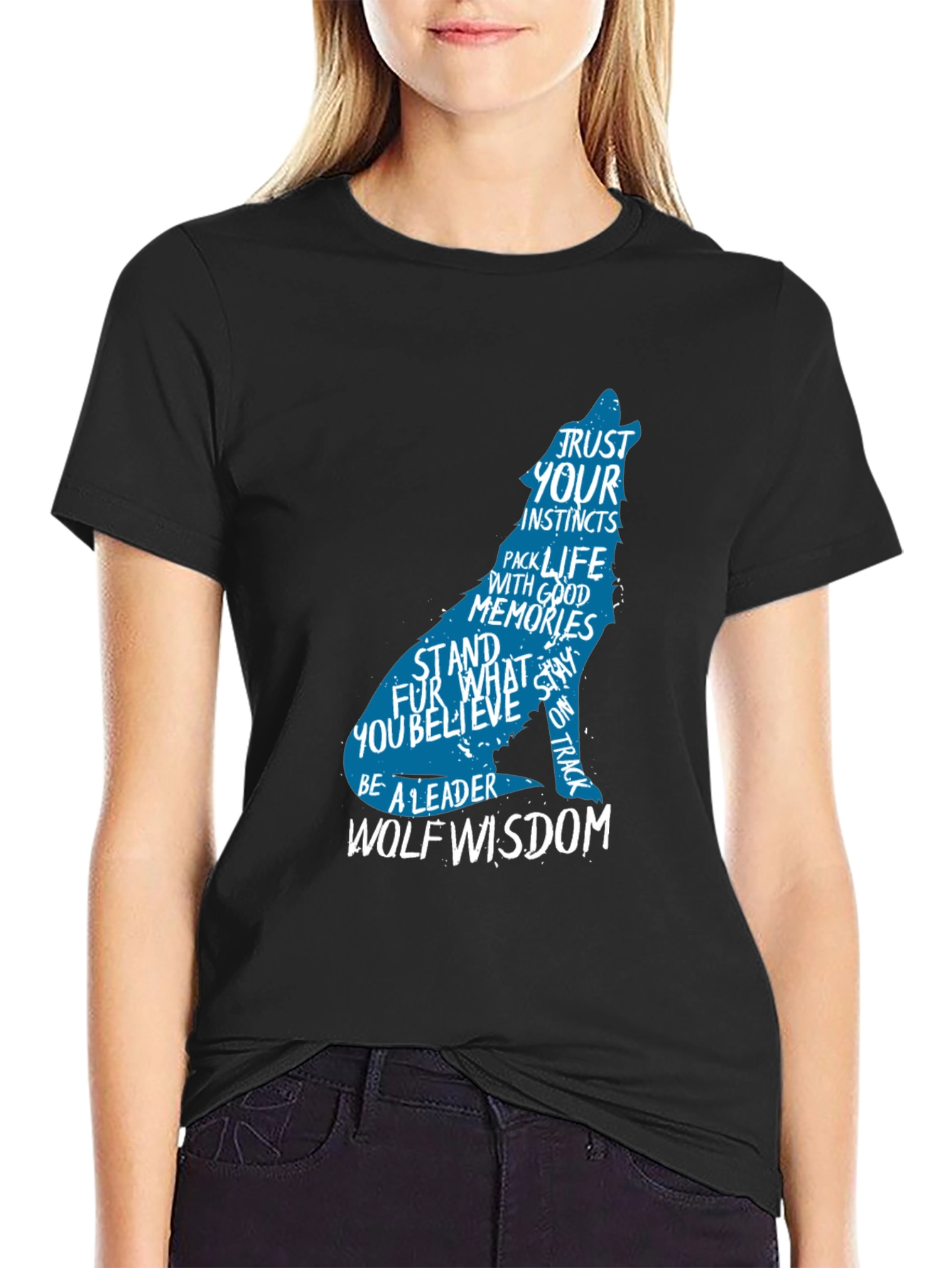 Wolf Wisdom Graphic Tee - Trust Your Instincts